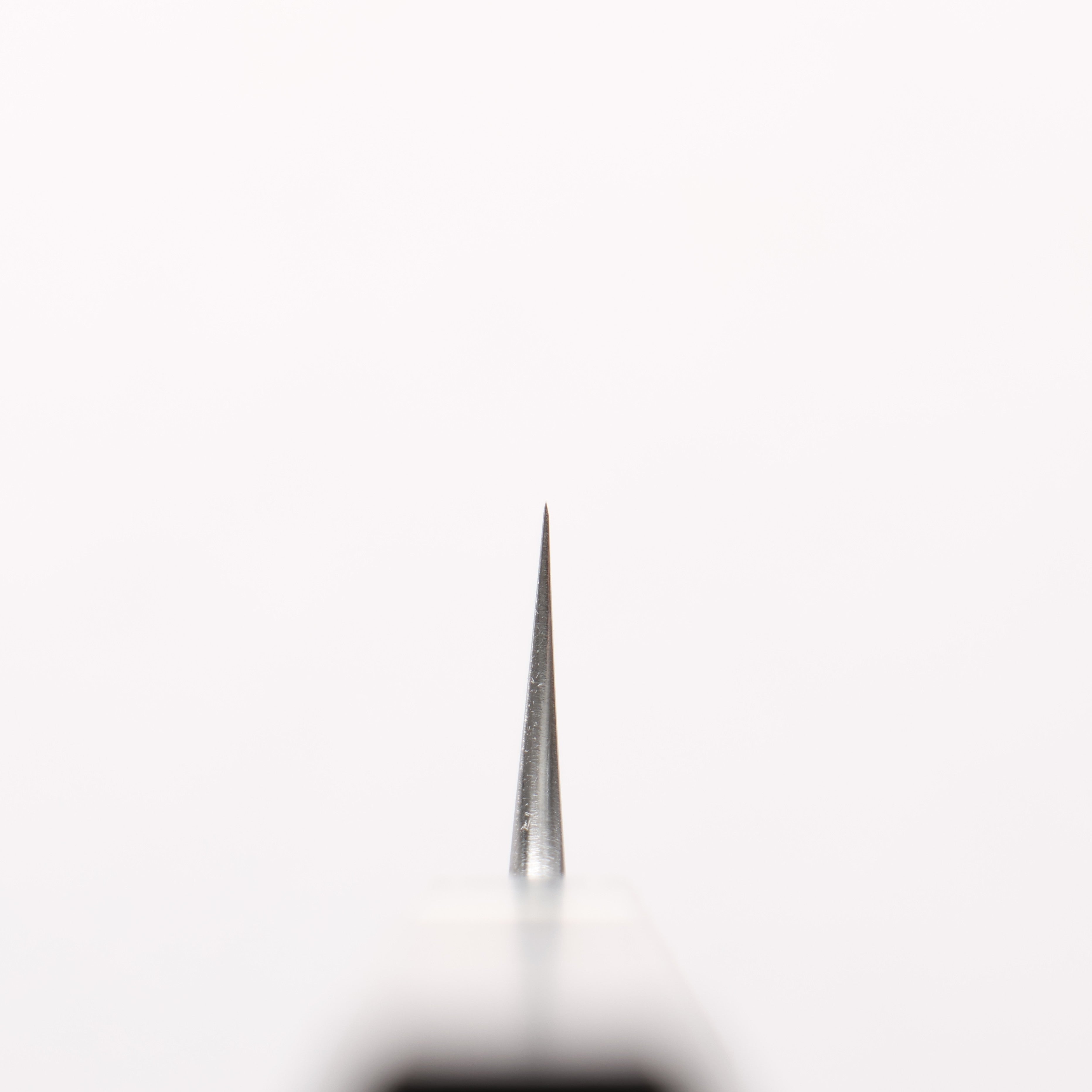 Yoshimi Kato SG2 Maru Hammered Migaki Petty-Utility 150mm Gray Stabilized Wood & White Ring Handle - Seisuke Knife