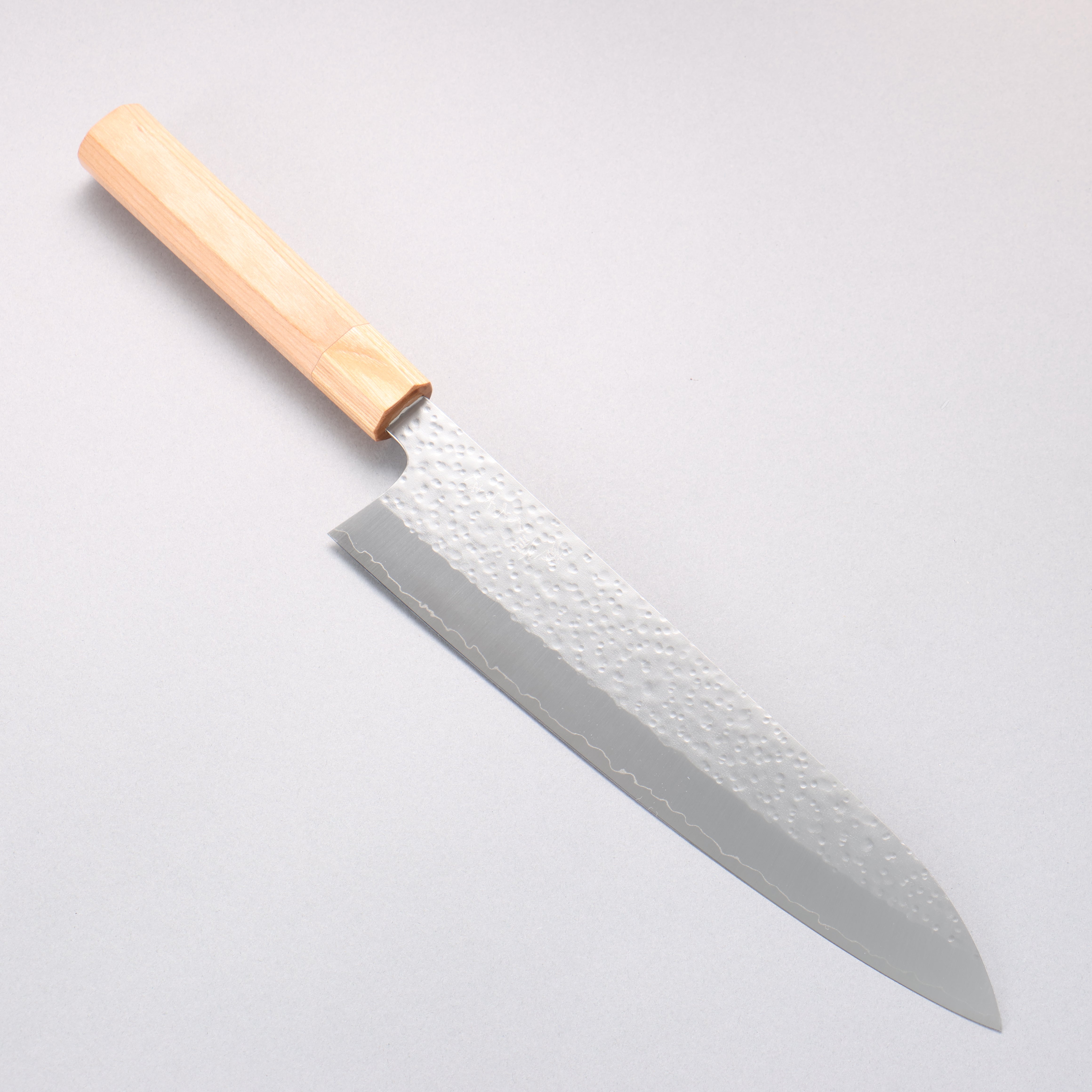 Makoto Kurosaki SG2 Hammered(Maru) Gyuto 240mm Cherry Wood Handle - Seisuke Knife