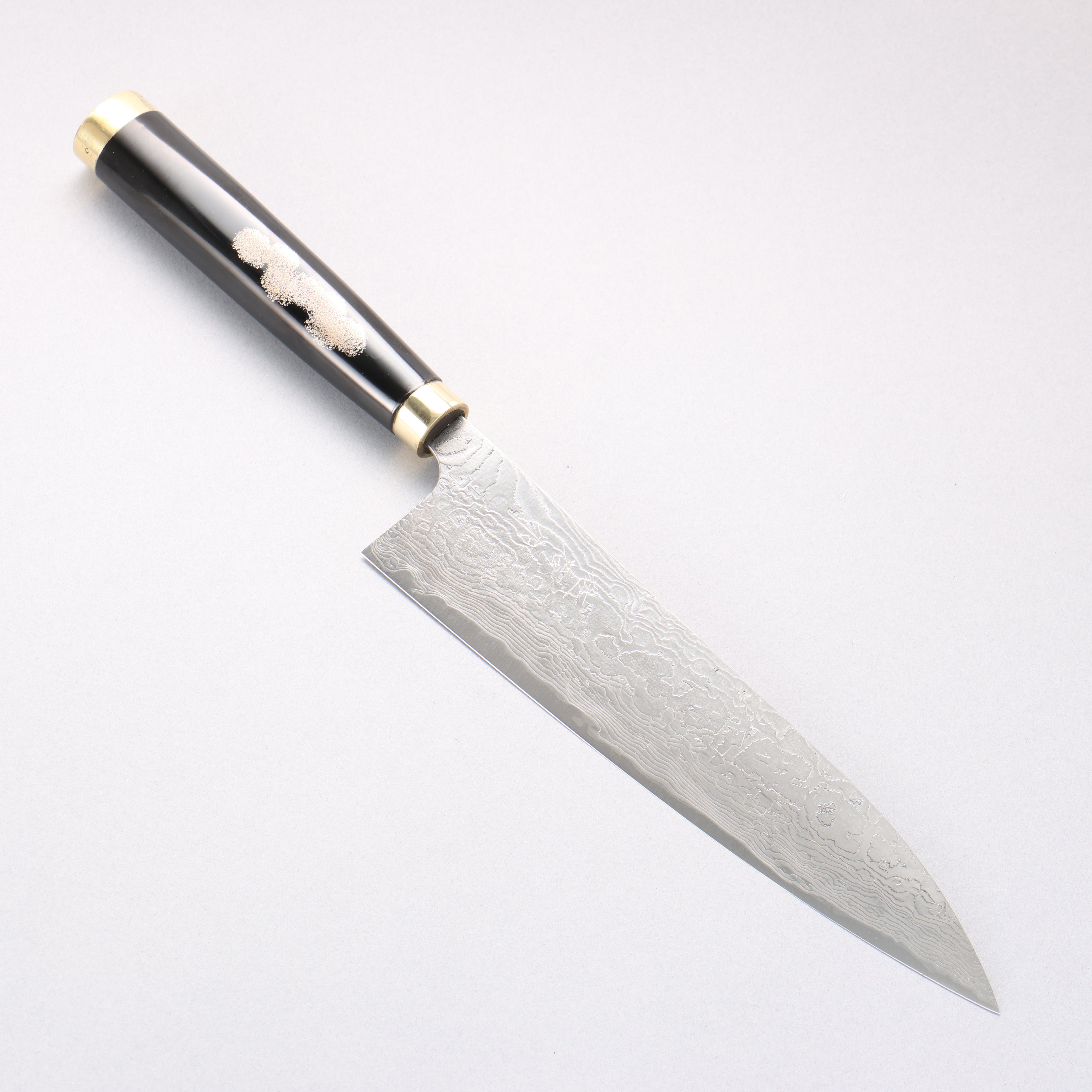 Takeshi Saji Maki-e Art Fujin & Raijin SG2 Diamond Finish Gyuto 210mm Maki-e Art Handle with Sheath - Seisuke Knife