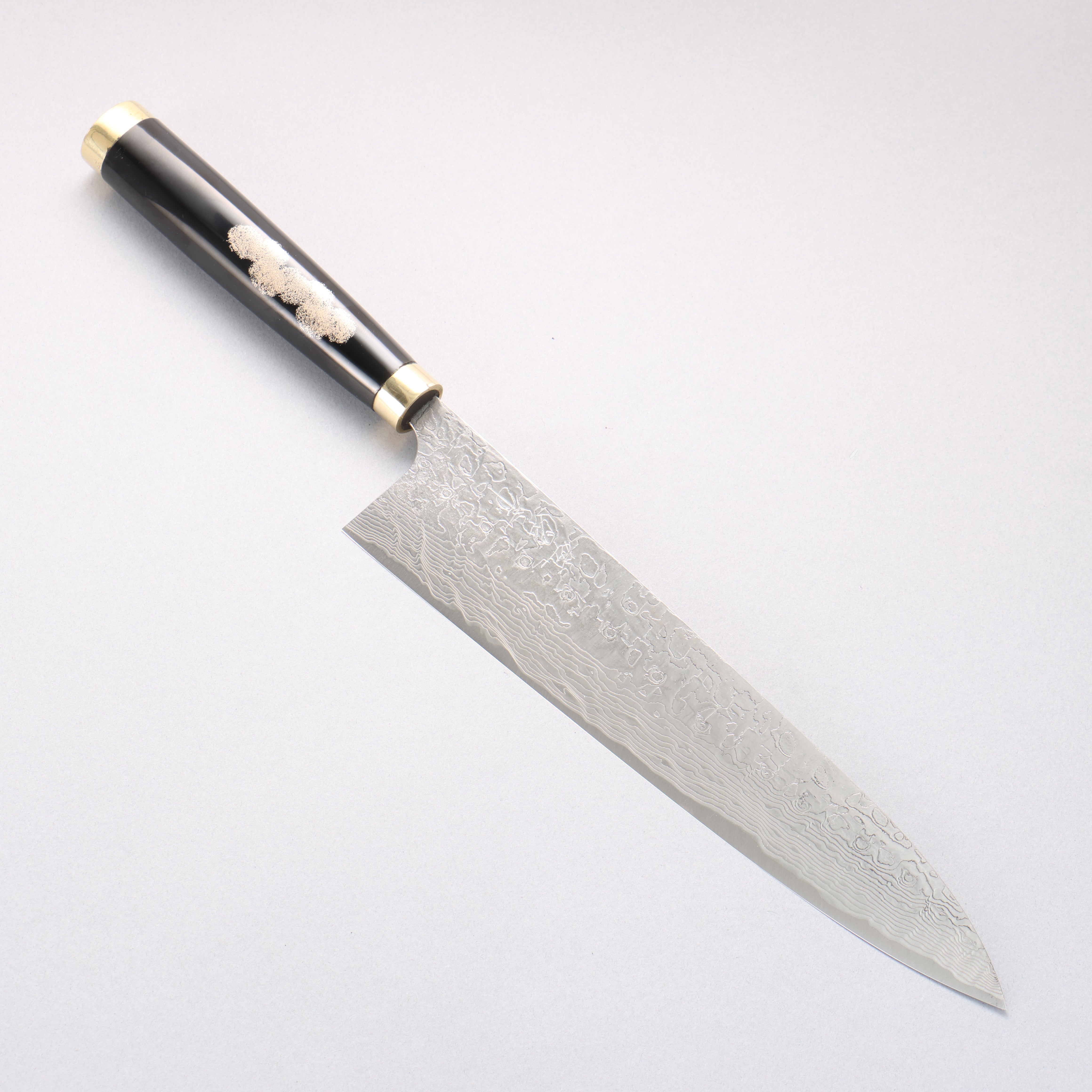 Takeshi Saji Maki-e Art Fujin & Raijin SG2 Diamond Finish Gyuto 240mm Maki-e Art Handle with Sheath - Seisuke Knife