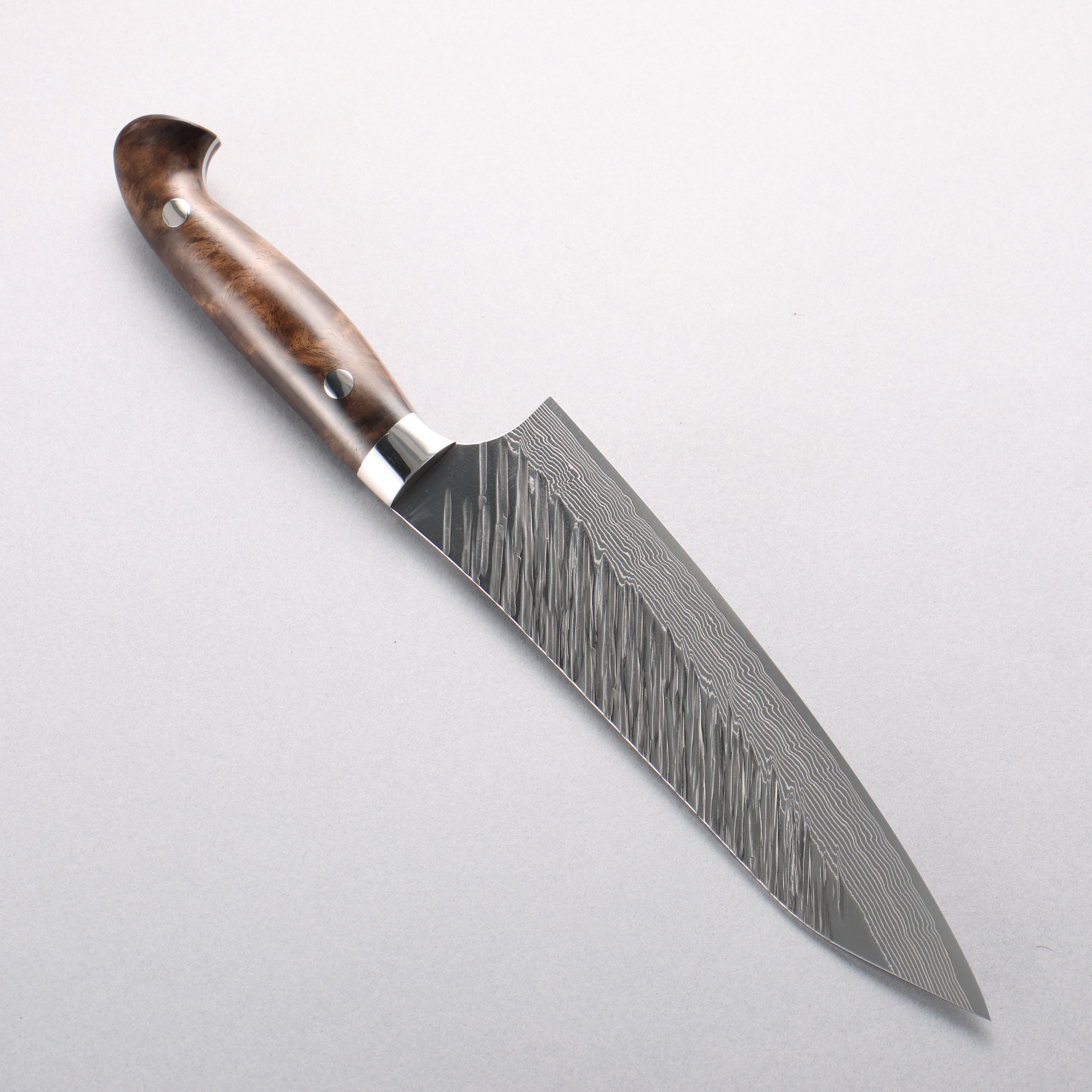 Yu Kurosaki Fujin SG2 Hammered Damascus Kiritsuke Gyuto 180mm Walnut Handle - Seisuke Knife
