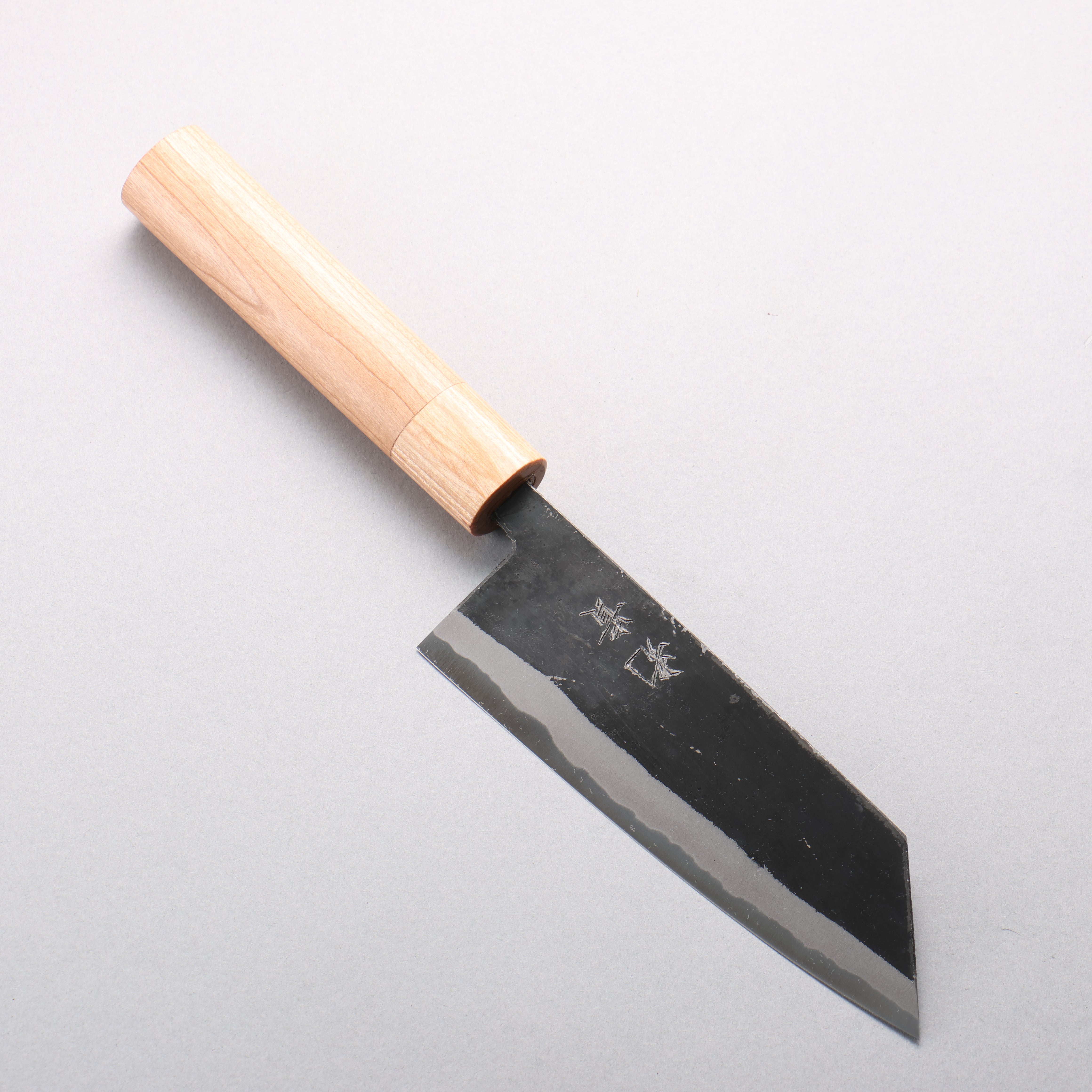 Kouki Blue Steel No.2 Black Finished Small Bunka 150mm American Cherry Handle - Seisuke Knife