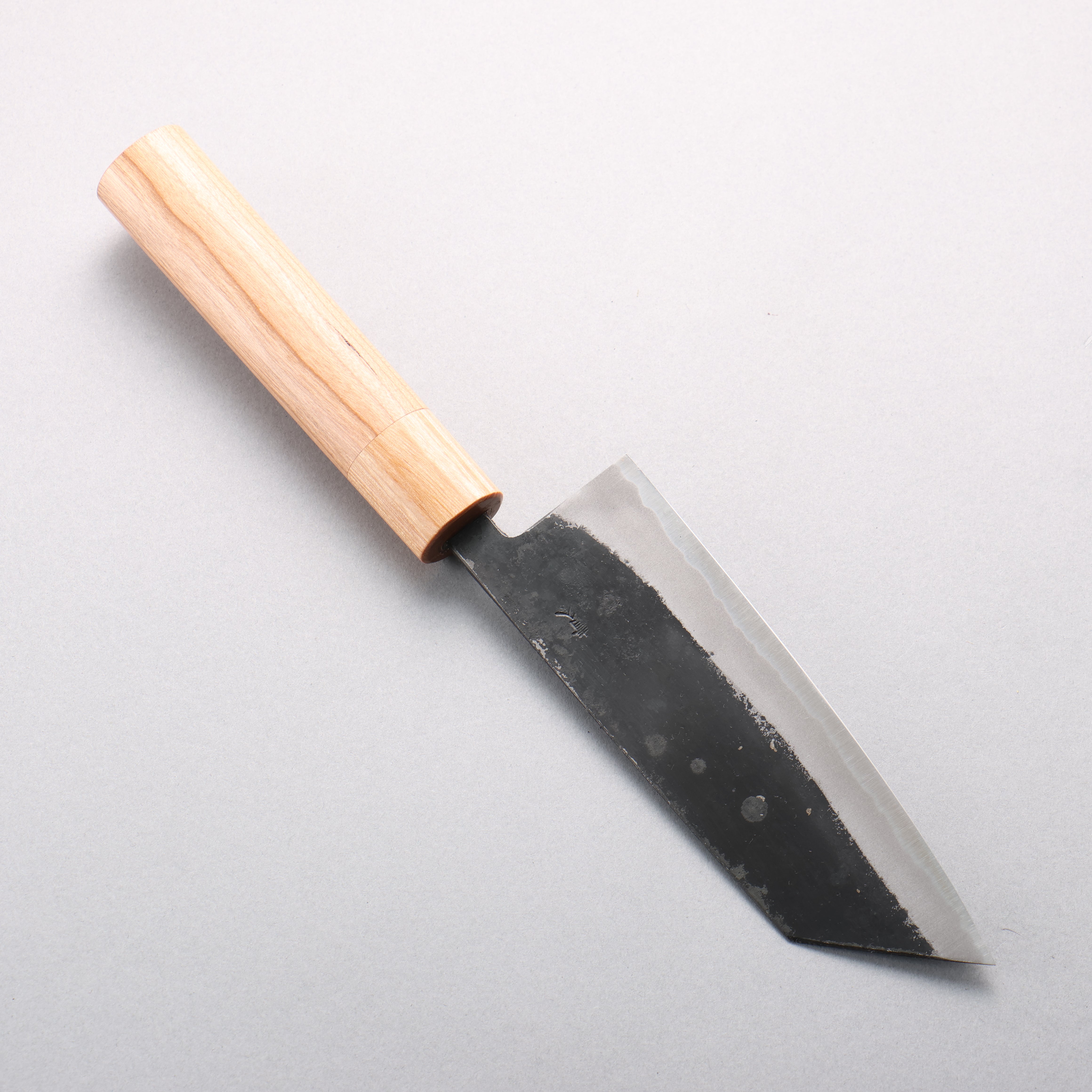 Kouki Blue Steel No.2 Black Finished Small Bunka 150mm American Cherry Handle - Seisuke Knife