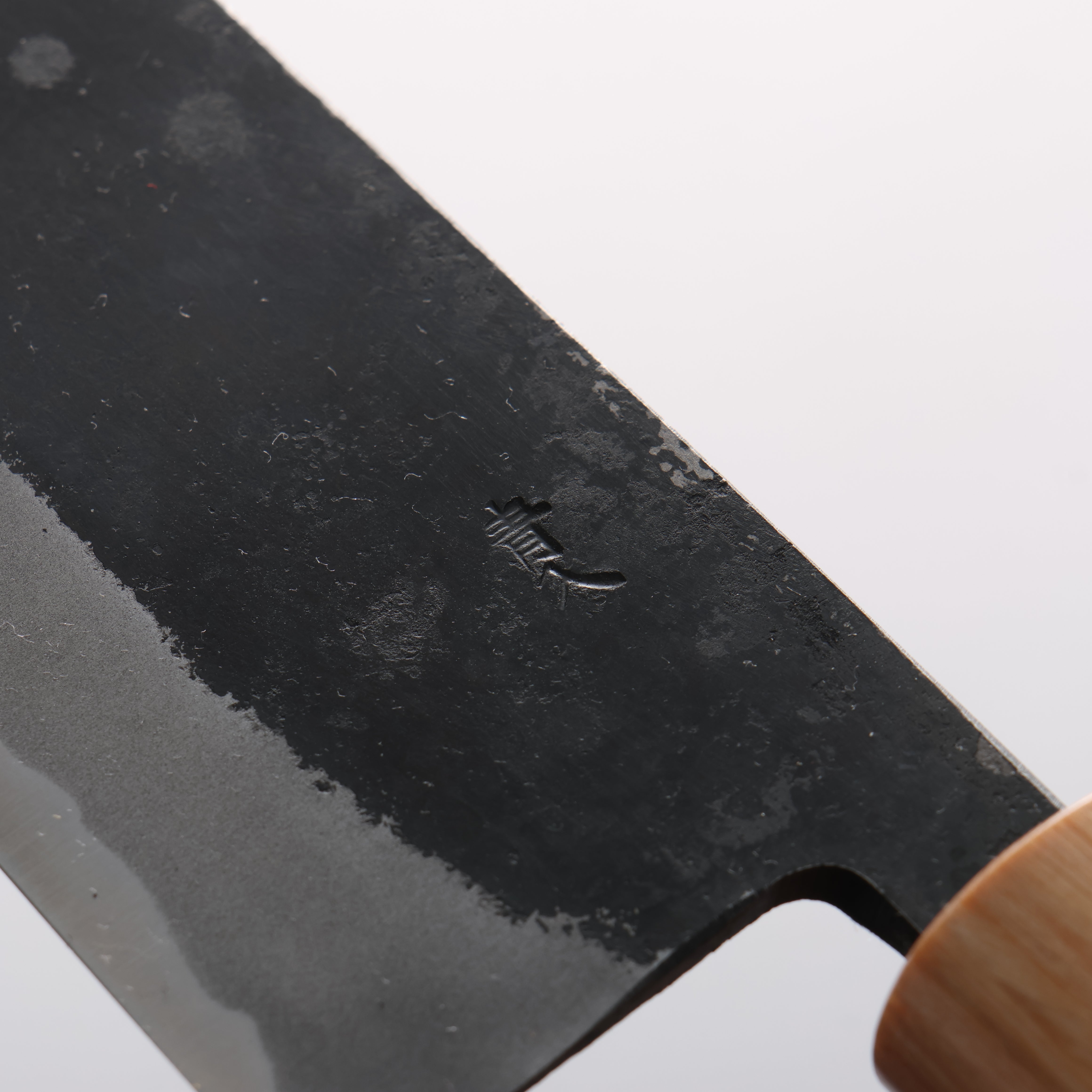 Kouki Blue Steel No.2 Black Finished Small Bunka 150mm American Cherry Handle - Seisuke Knife