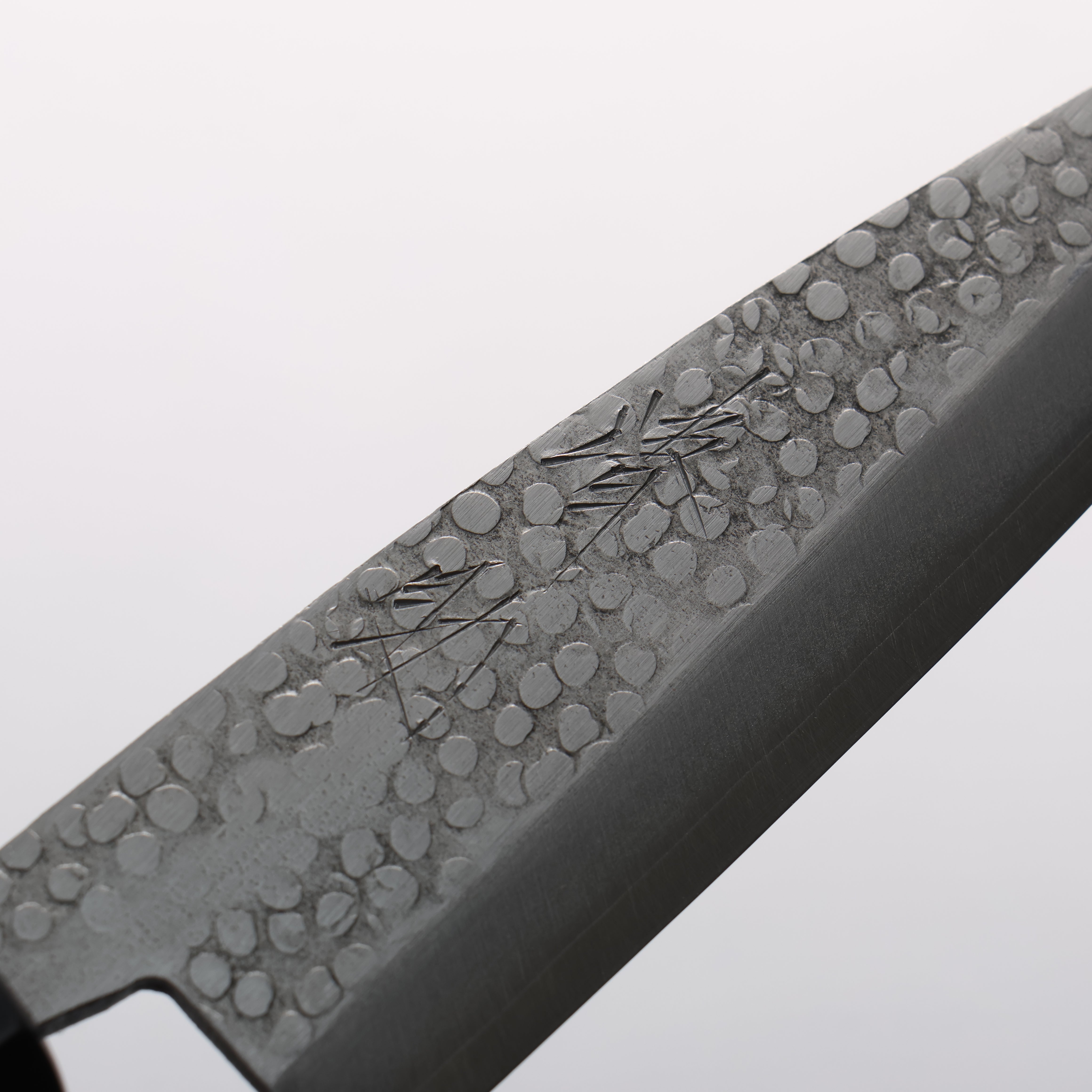 Seisuke Silver Steel No.3 Maru Hammered Petty-Utility 120mm Walnut Handle - Seisuke Knife
