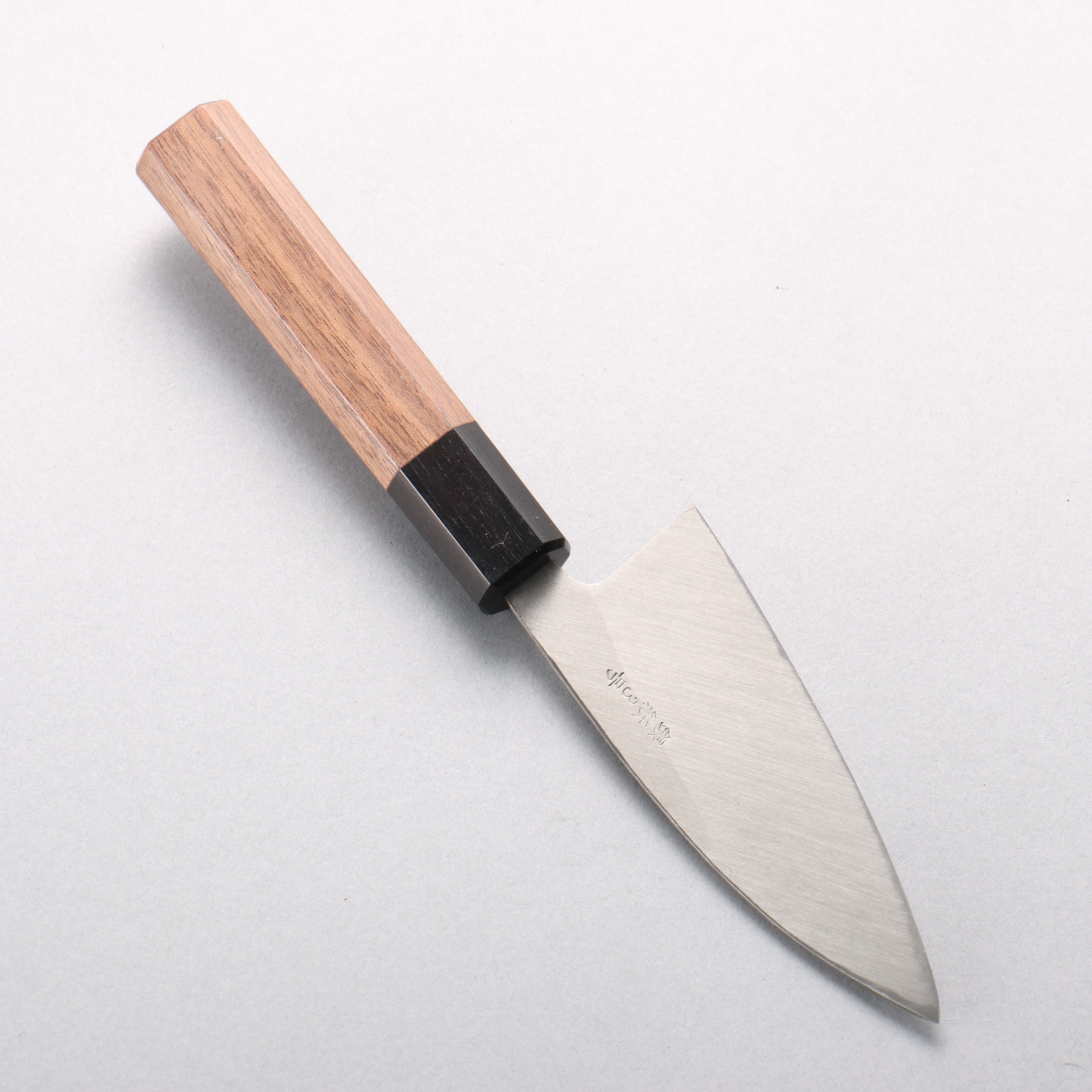 Seisuke Silver Steel No.3 Maru Hammered Ajikiri 105mm Walnut Handle - Seisuke Knife