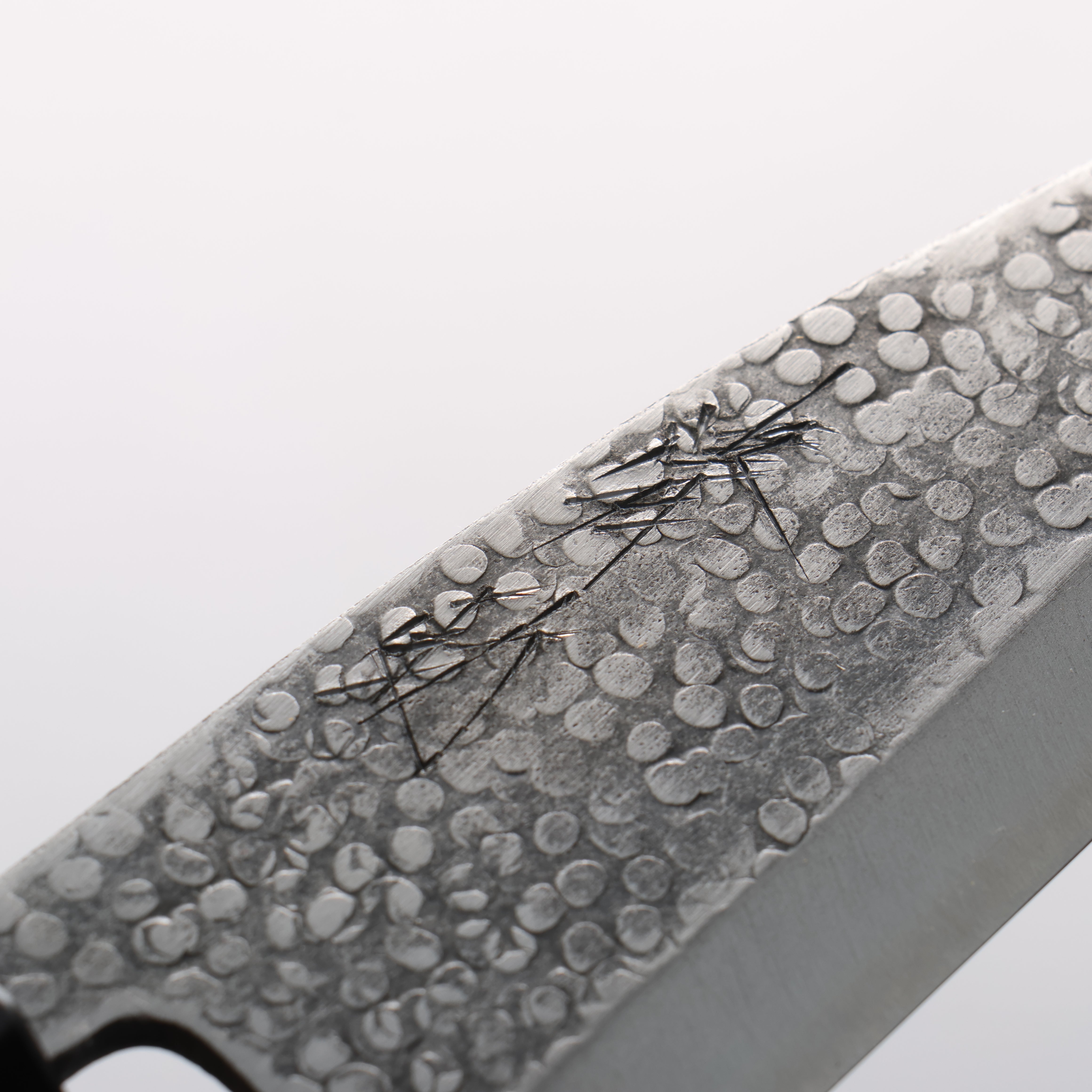 Seisuke Silver Steel No.3 Maru Hammered Ajikiri 120mm Walnut Handle - Seisuke Knife