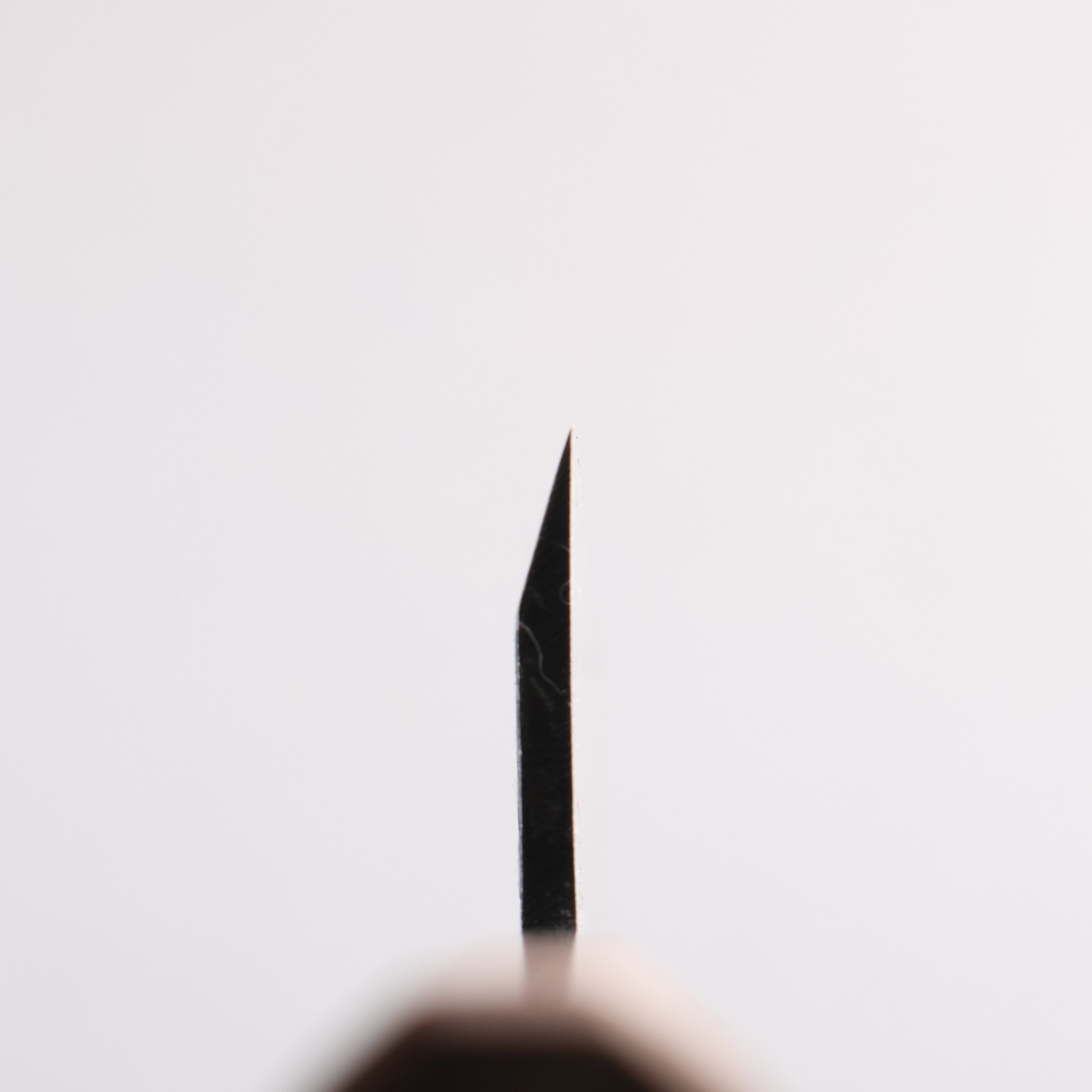 Seisuke Blue Steel No.2 Black Finished Ajikiri 105mm Walnut Handle - Seisuke Knife