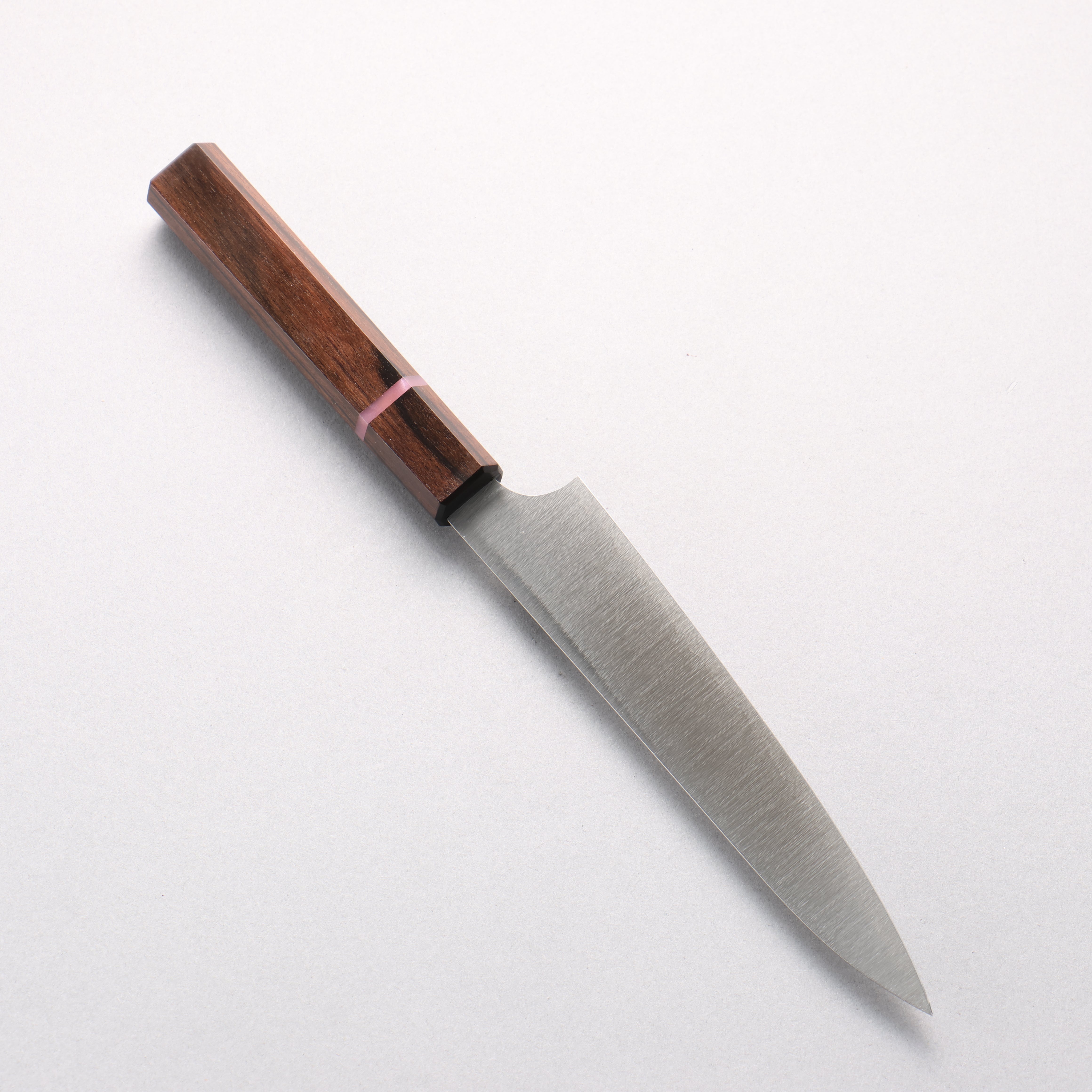 Kei Kobayashi SG2 Petty-Utility 150mm Striped Ebony Wood & Pink Ring Handle - Seisuke Knife