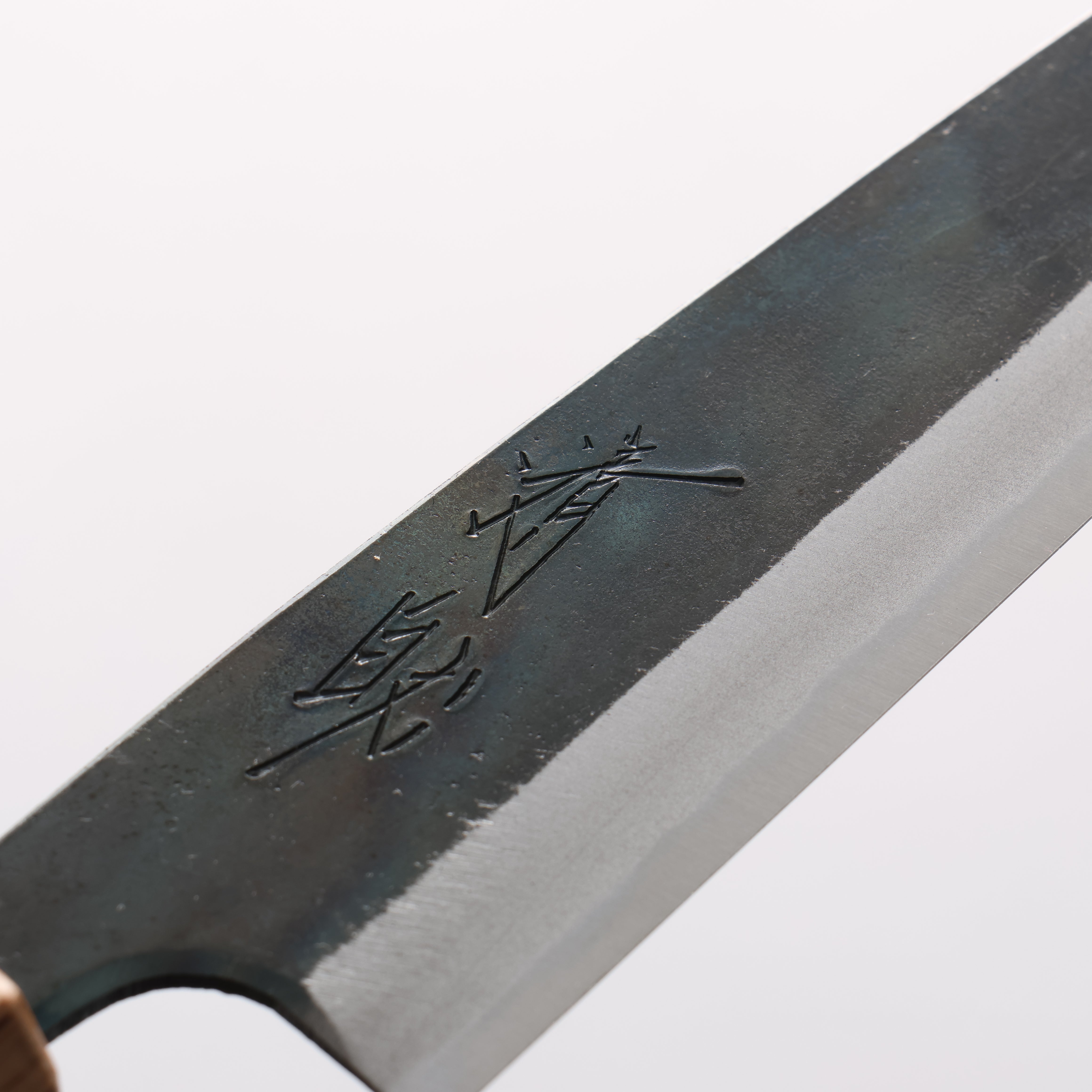 Seisuke Blue Steel No.1 Kurouchi Petty-Utility 135mm Shitan & Oak Handle - Seisuke Knife