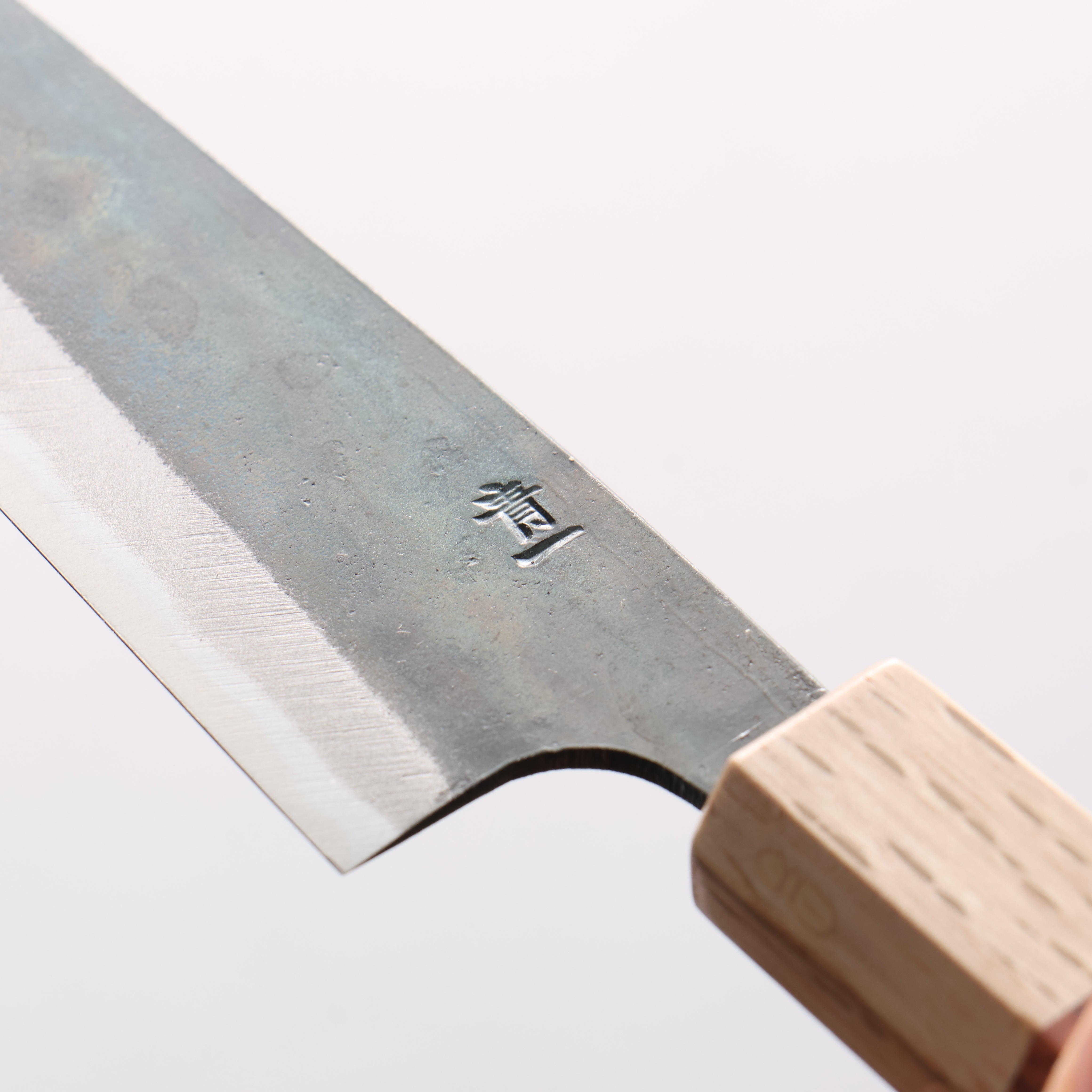 Seisuke Blue Steel No.1 Kurouchi Petty-Utility 135mm Shitan & Oak Handle - Seisuke Knife