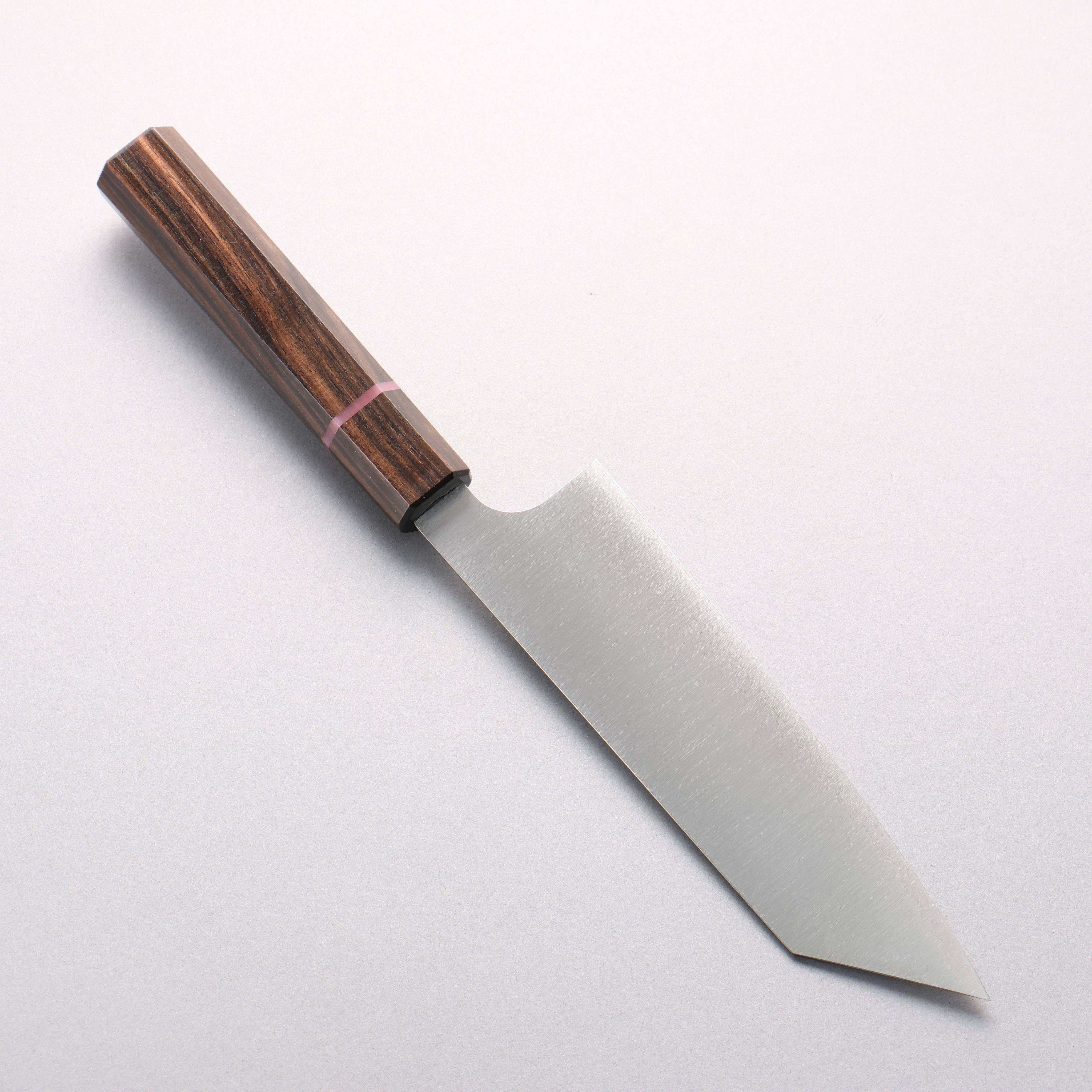 Kei Kobayashi SG2 Bunka 170mm Striped Ebony Wood & Pink Ring Handle - Seisuke Knife