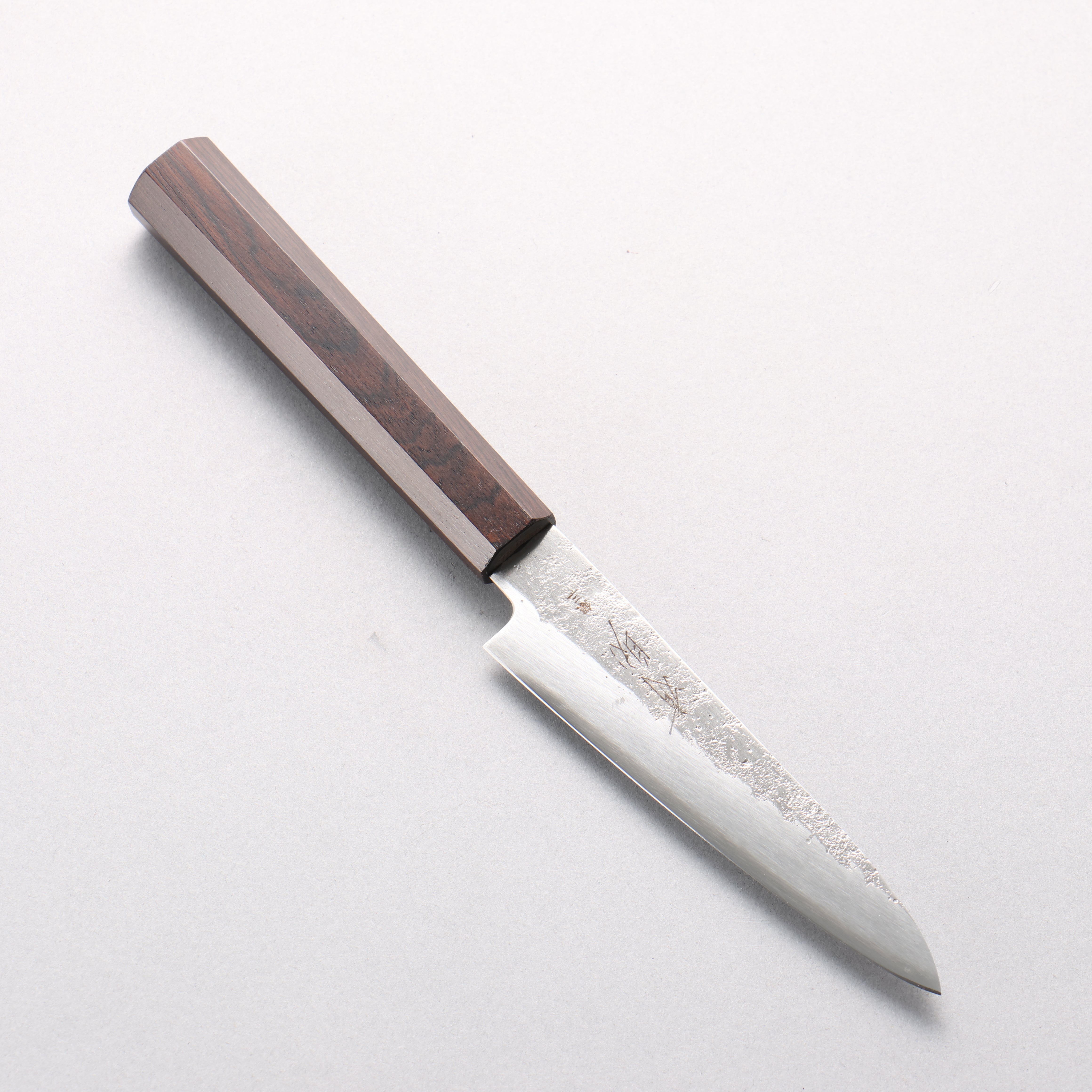 Seisuke Silver Steel No.3 Nashiji Petty-Utility 120mm Ebony Wood Handle - Seisuke Knife