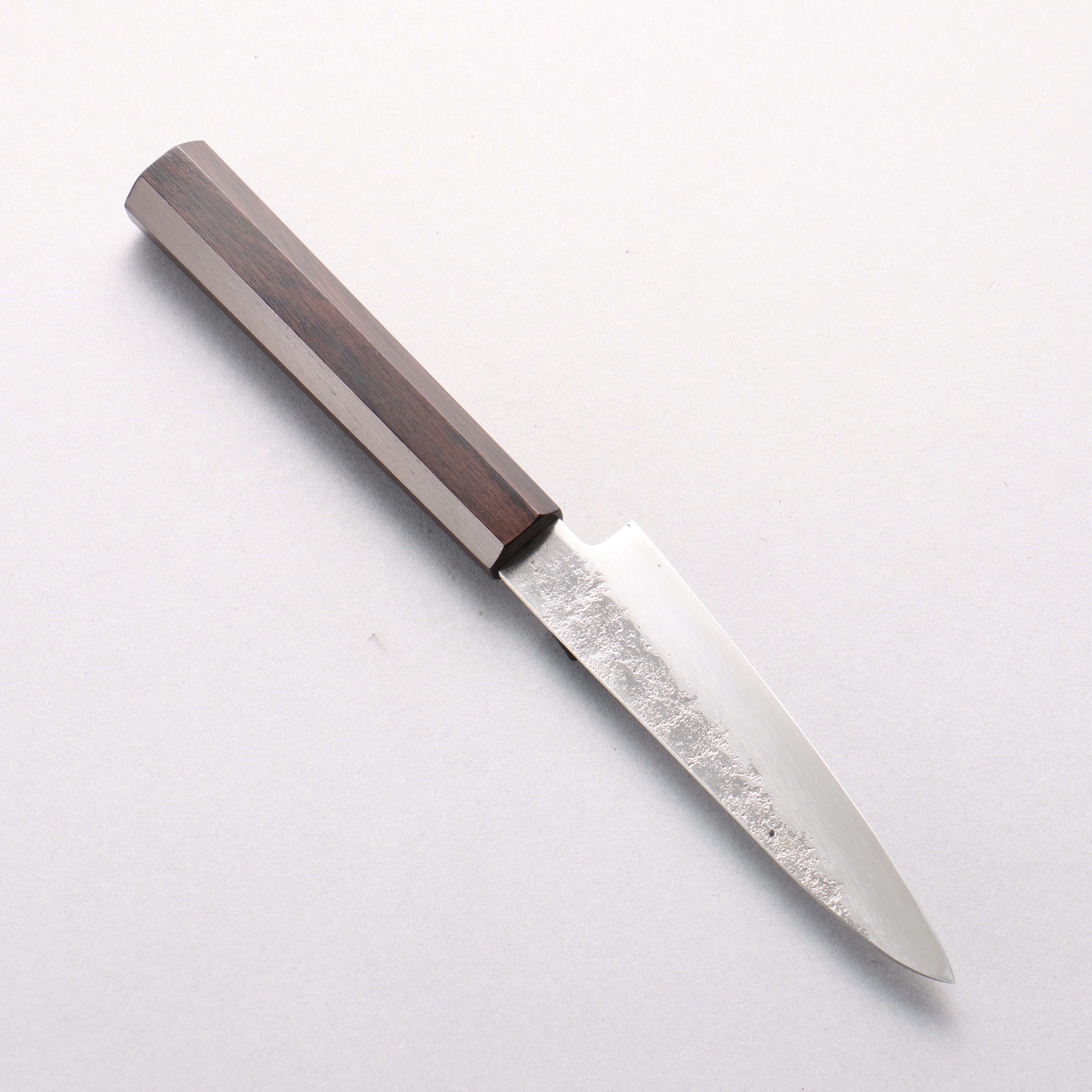 Seisuke Silver Steel No.3 Nashiji Petty-Utility 120mm Ebony Wood Handle - Seisuke Knife