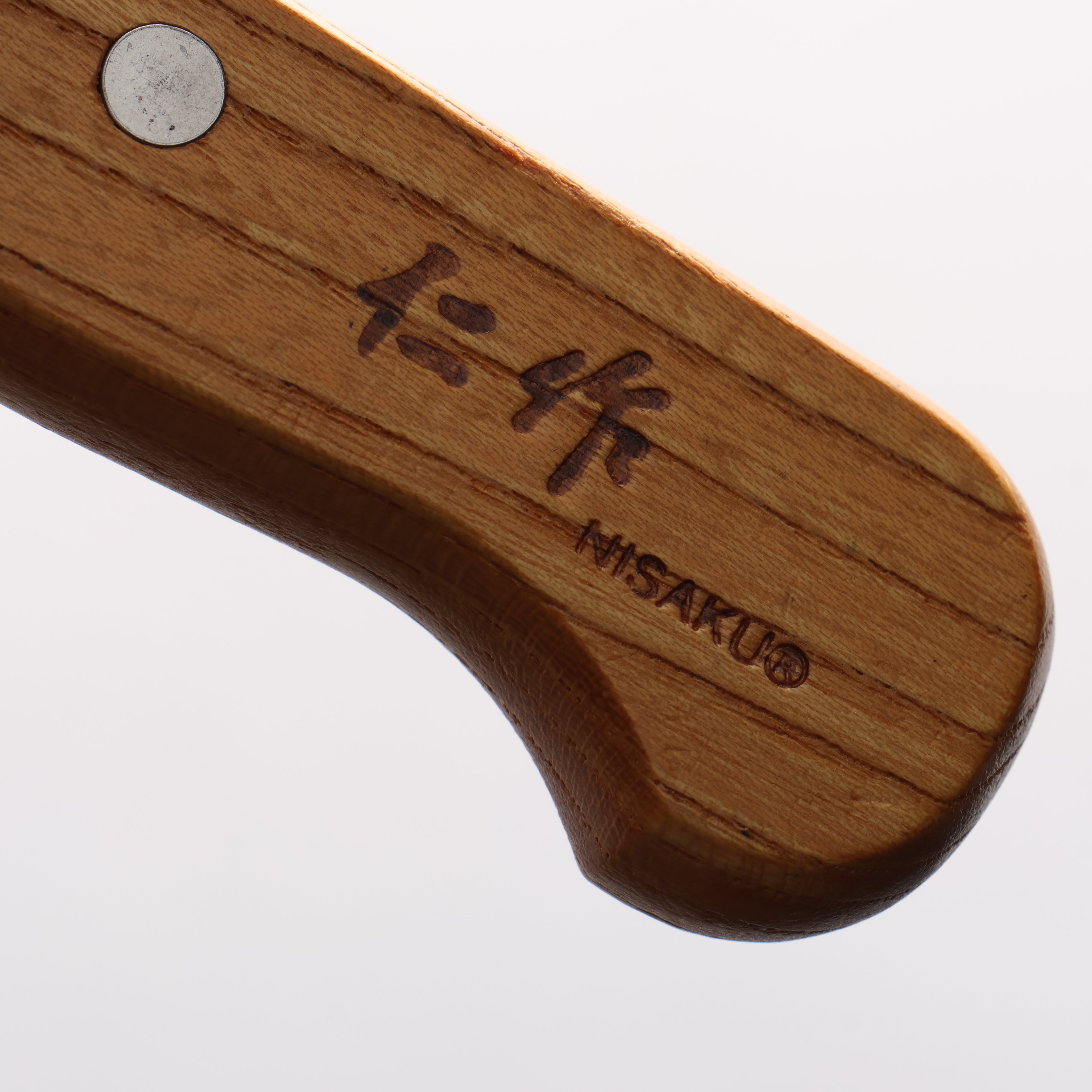 Nisaku Stainless Steel Serrated Bread Knife 360mm Natural wood Handle - Seisuke Knife