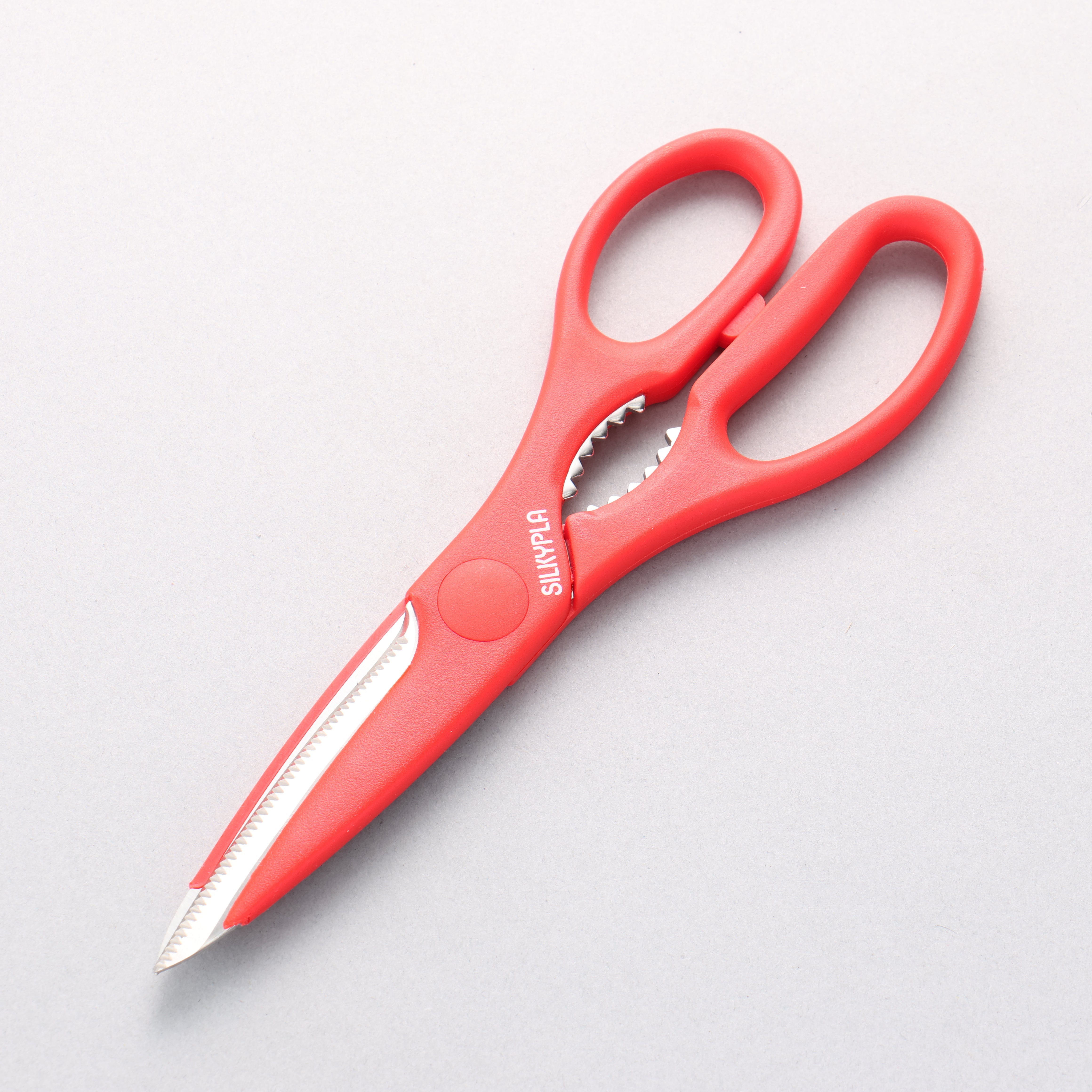 Silky Red Kitchen Scissors - Seisuke Knife