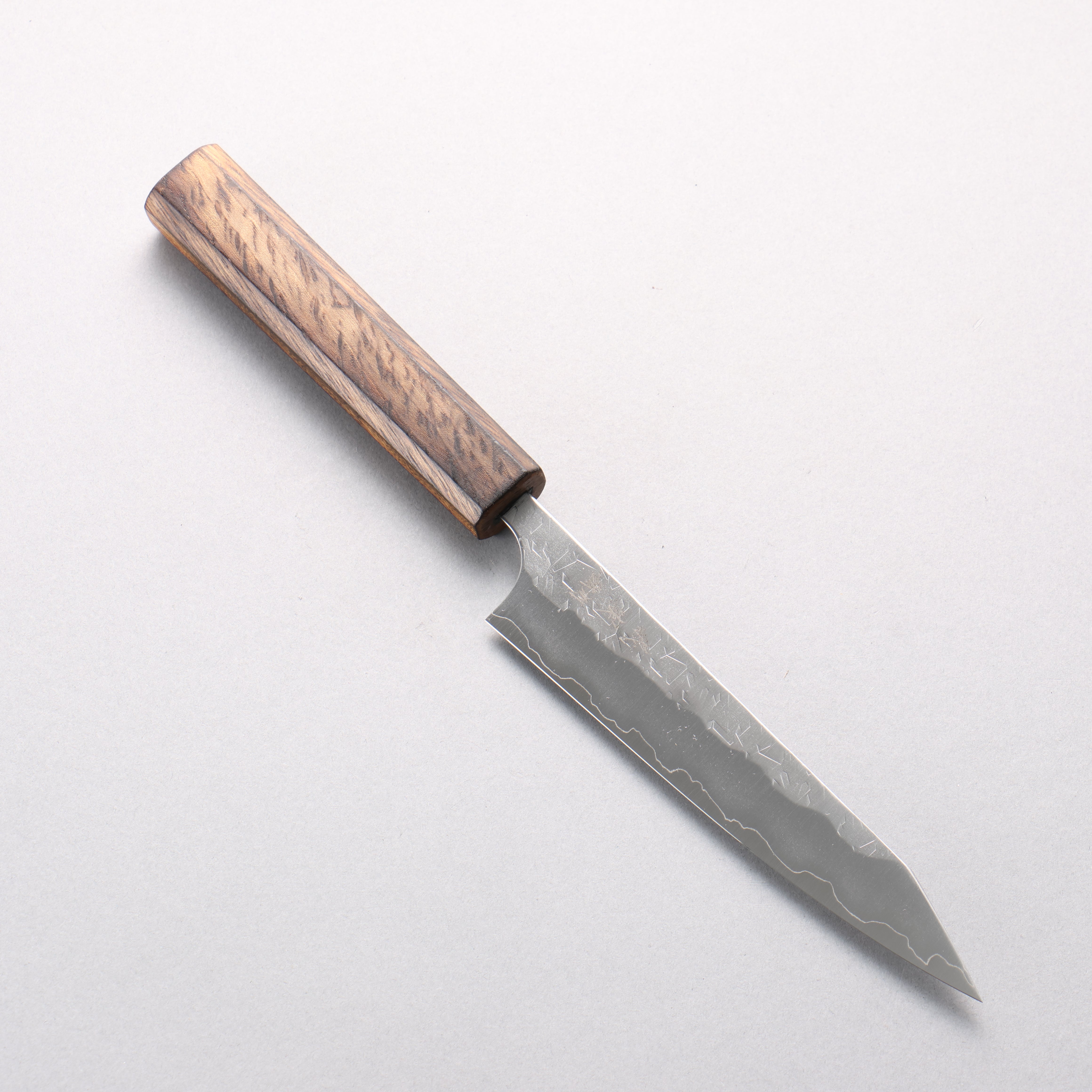 Yoshimi Kato Hyo SG2 Hammered Kiritsuke Petty-Utility 150mm Lacquered Burnt Oak Handle - Seisuke Knife