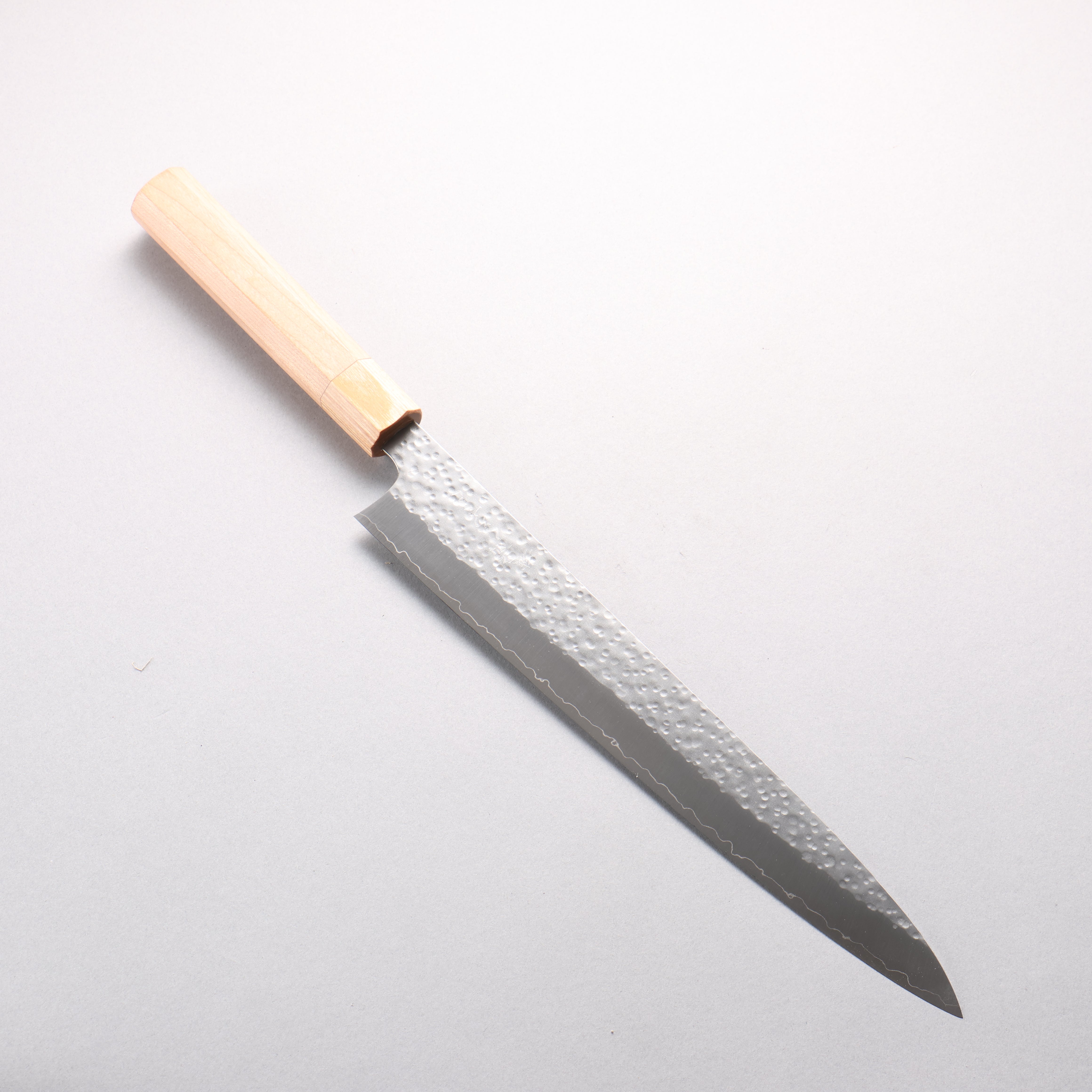 Makoto Kurosaki SG2 Hammered(Maru) Sujihiki 270mm Cherry Wood Handle - Seisuke Knife
