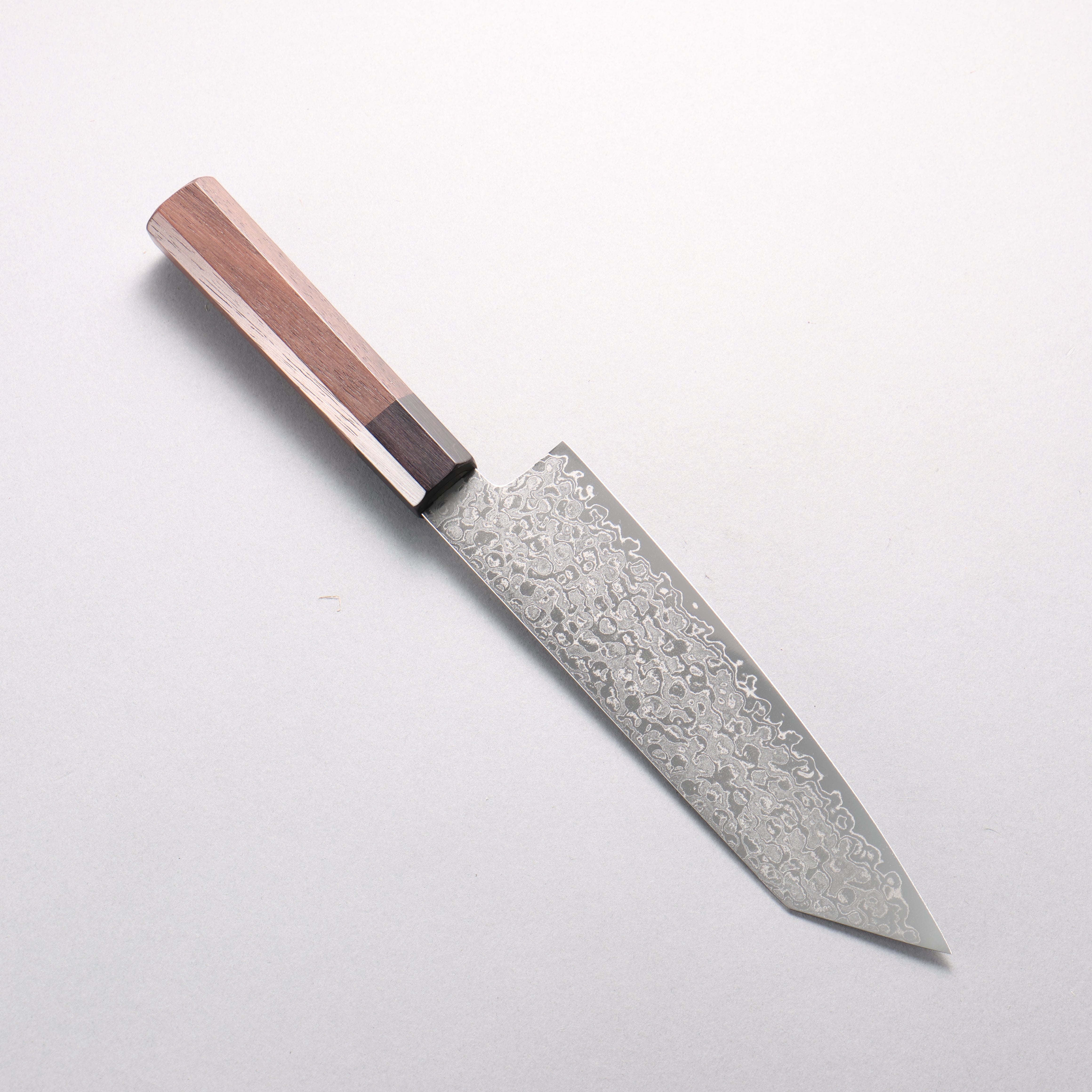 Seisuke AUS10 Damascus Migaki Kiritsuke Santoku 180mm Shitan & Black Pakkawood Handle - Seisuke Knife