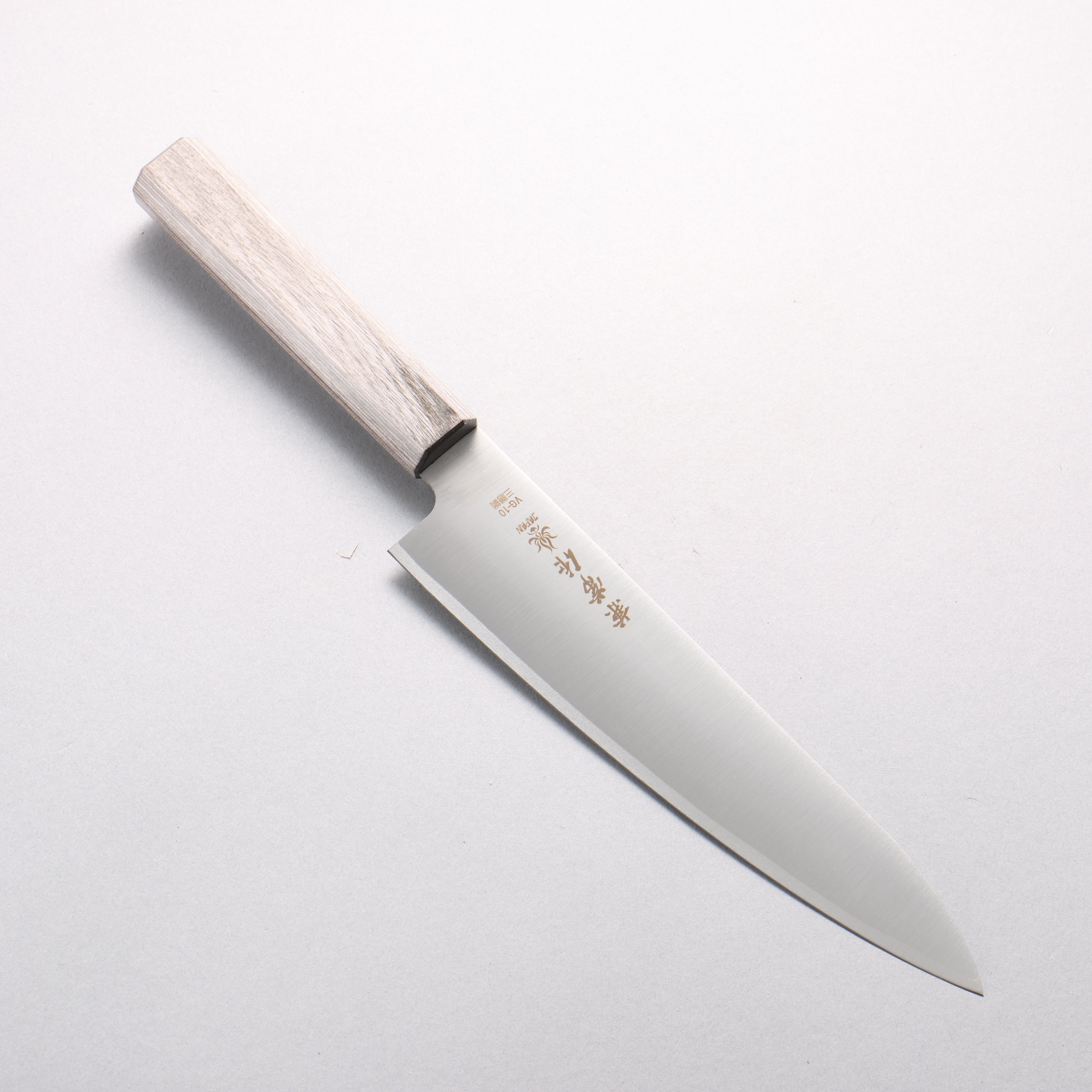 Kanetsune VG10 Gyuto 210mm Gray Pakkawood Handle - Seisuke Knife