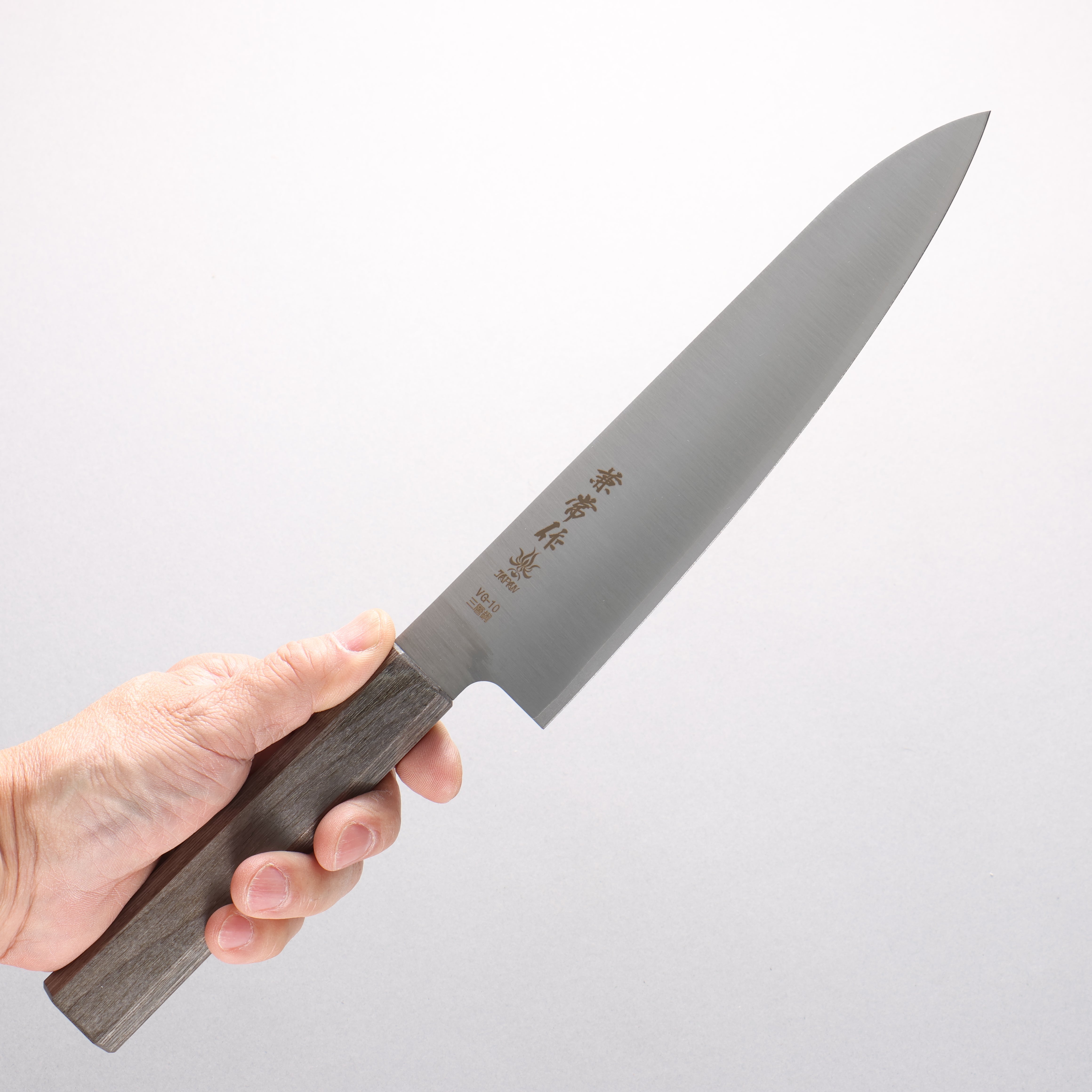 Kanetsune VG10 Gyuto 210mm Gray Pakkawood Handle - Seisuke Knife