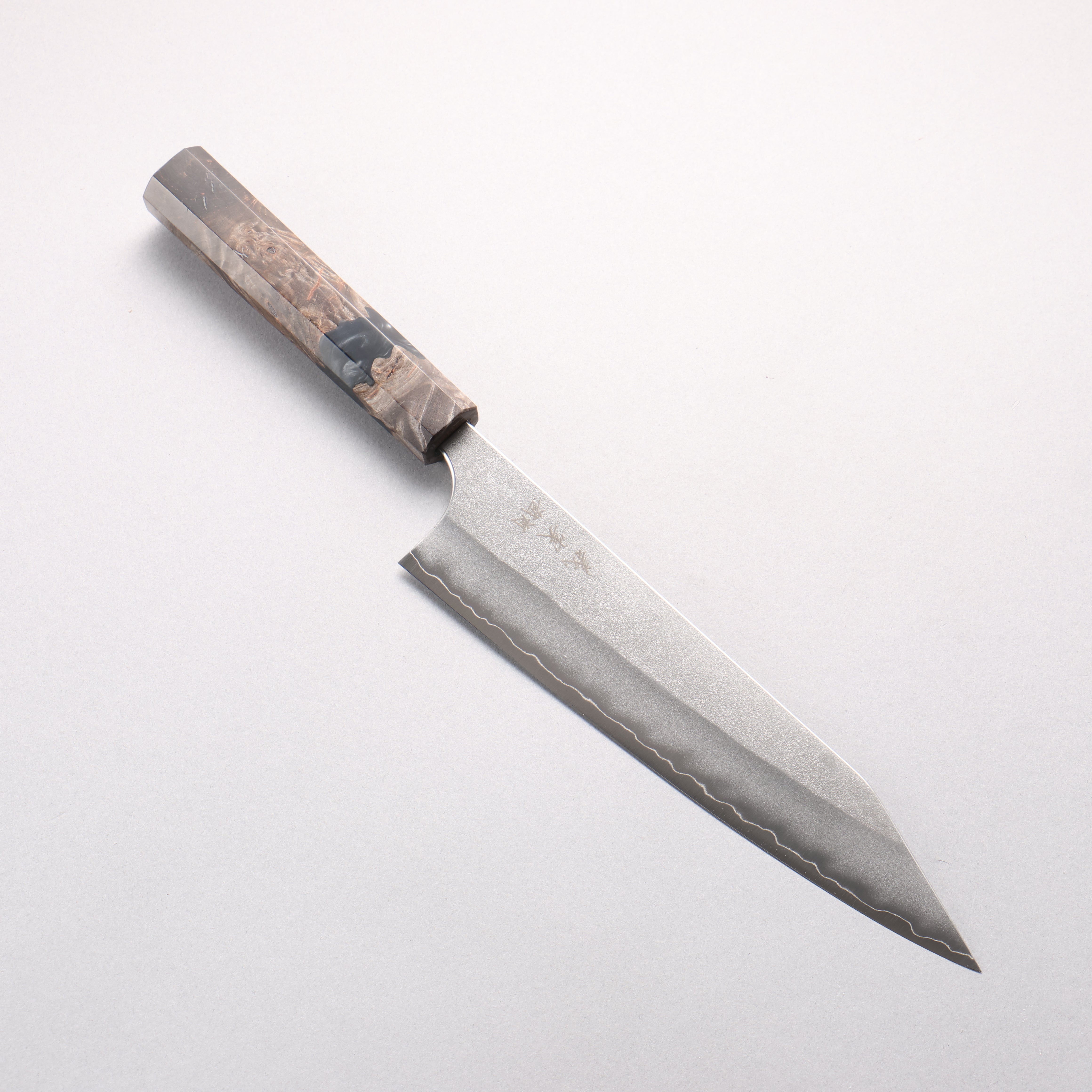 Yoshimi Kato SG2 Nashiji Kiritsuke Gyuto 210mm Stabilized Birch & Black Resin Handle - Seisuke Knife