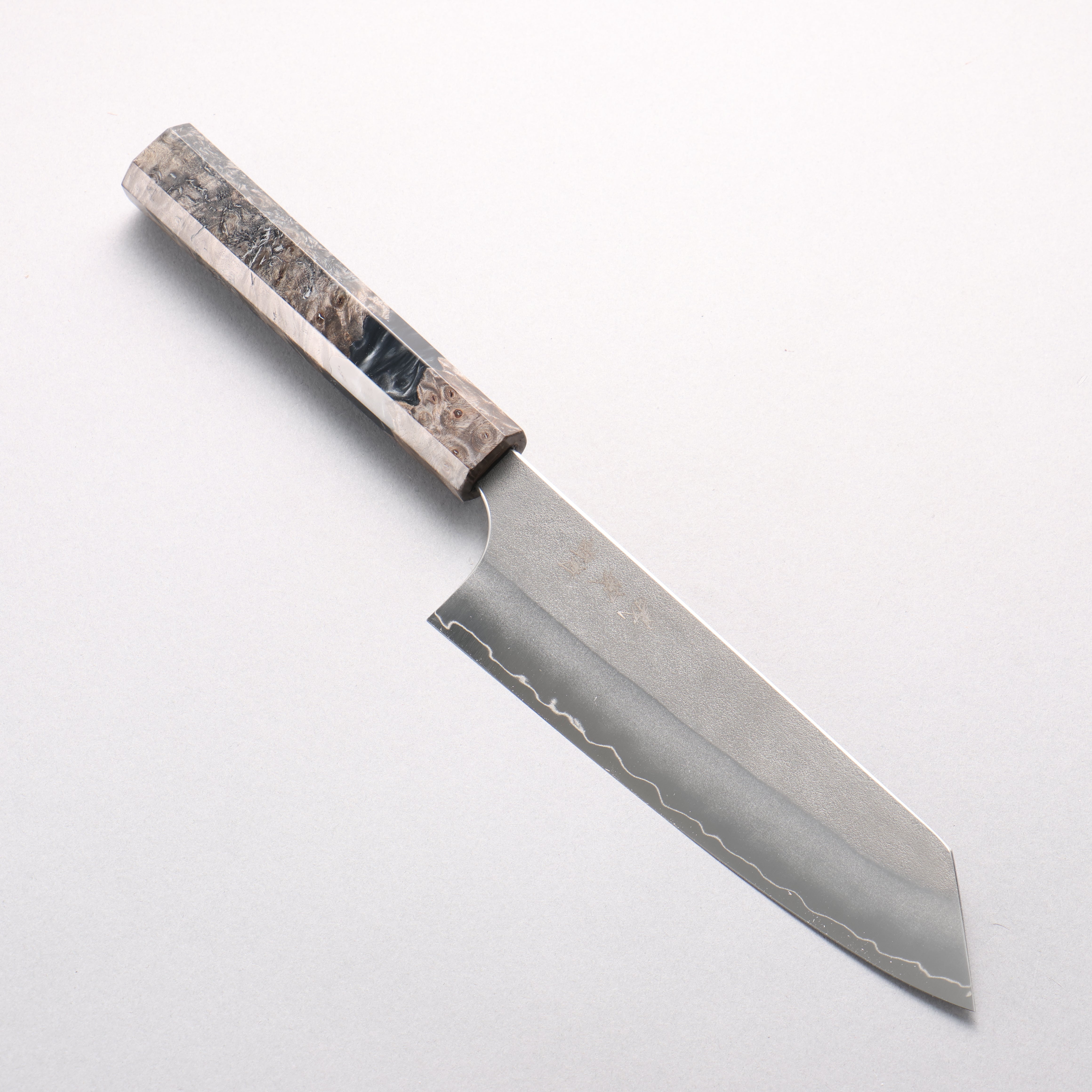 Yoshimi Kato SG2 Nashiji Bunka 170mm Stabilized Birch & Black Resin Handle - Seisuke Knife