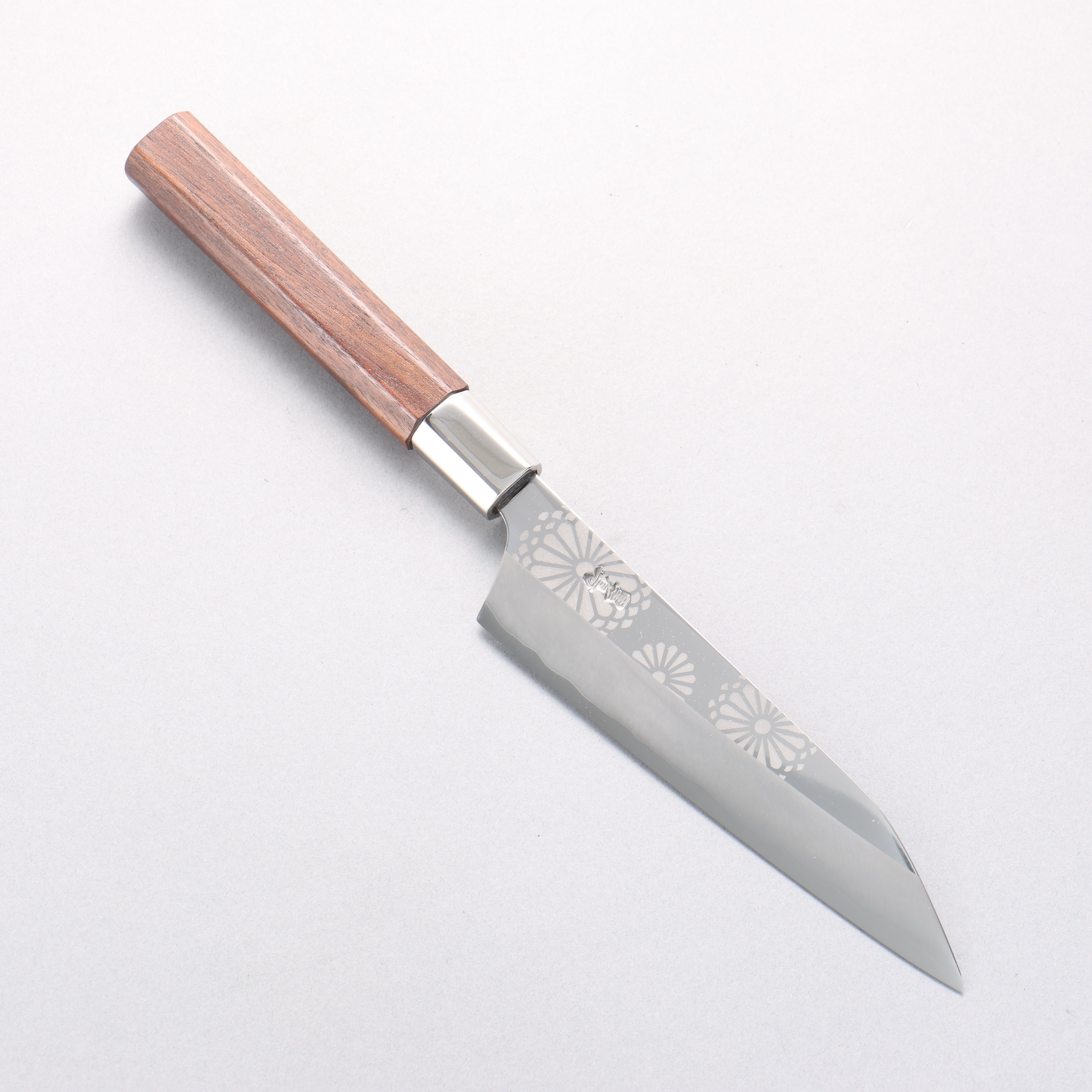 Kurotori Silver Steel No.3 Migaki Kiku Petty-Utility 150mm Walnut Handle - Seisuke Knife