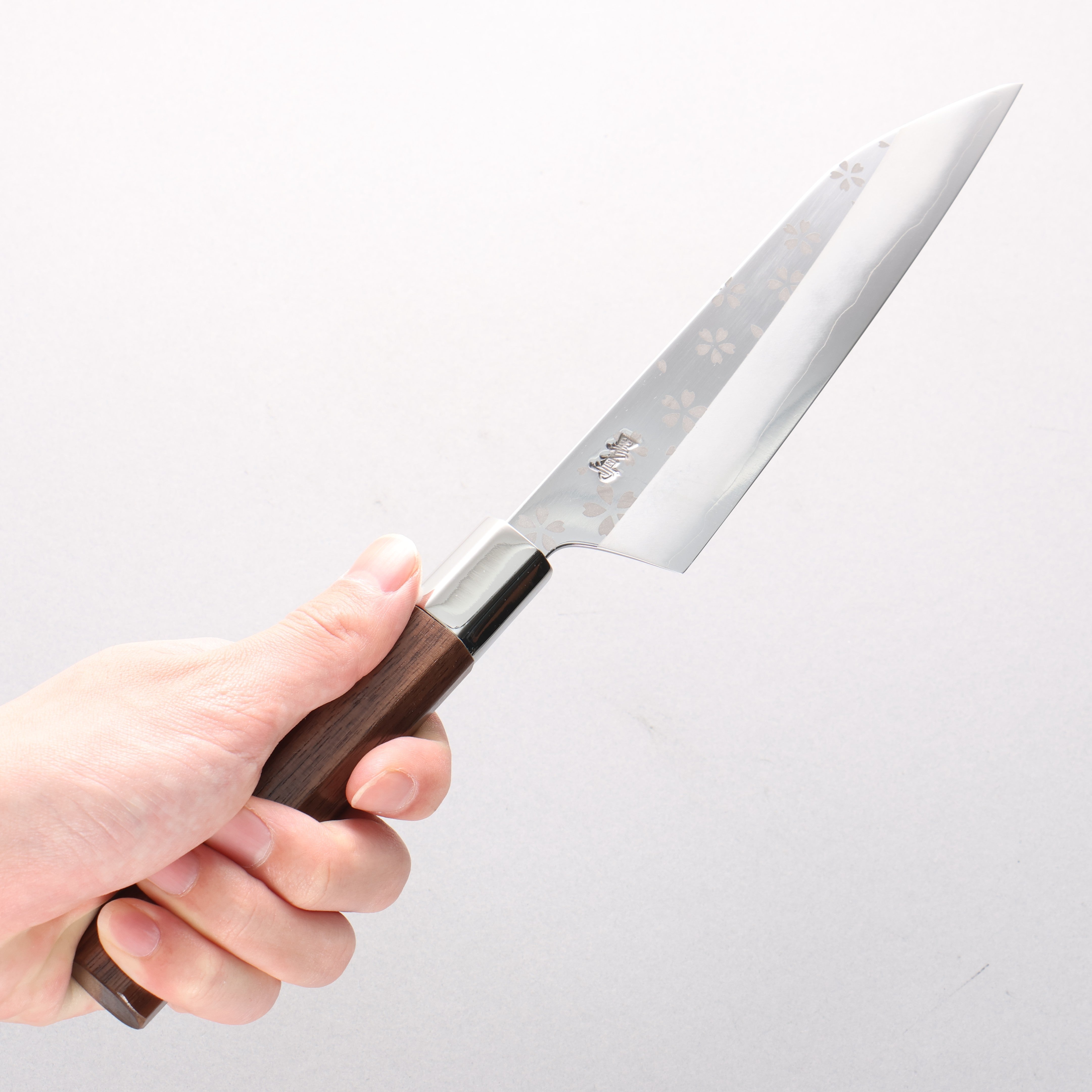 Kurotori Silver Steel No.3 Migaki Sakura Petty-Utility 150mm Walnut Handle - Seisuke Knife