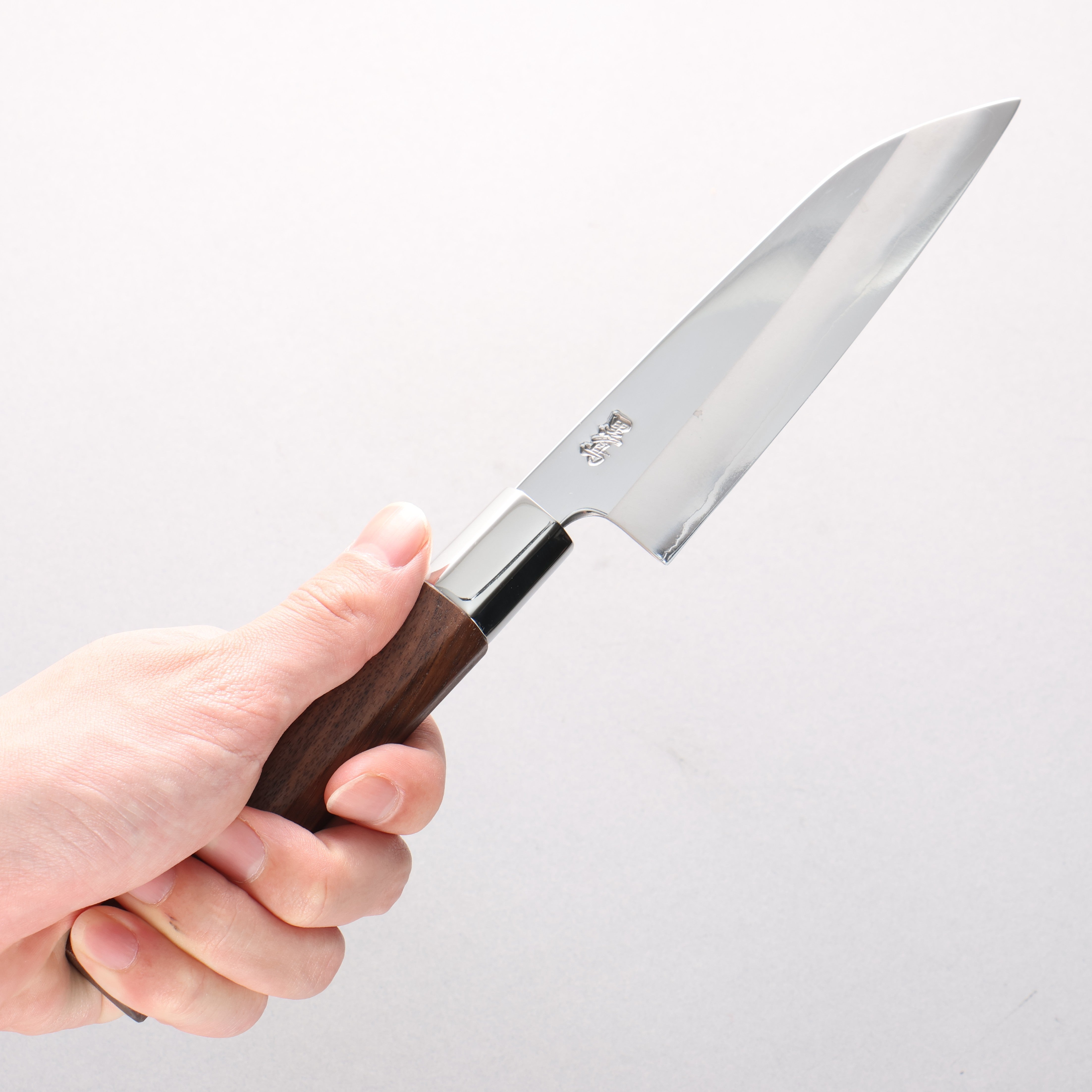 Kurotori Silver Steel No.3 Migaki Western Style Knife 135mm Walnut Handle - Seisuke Knife