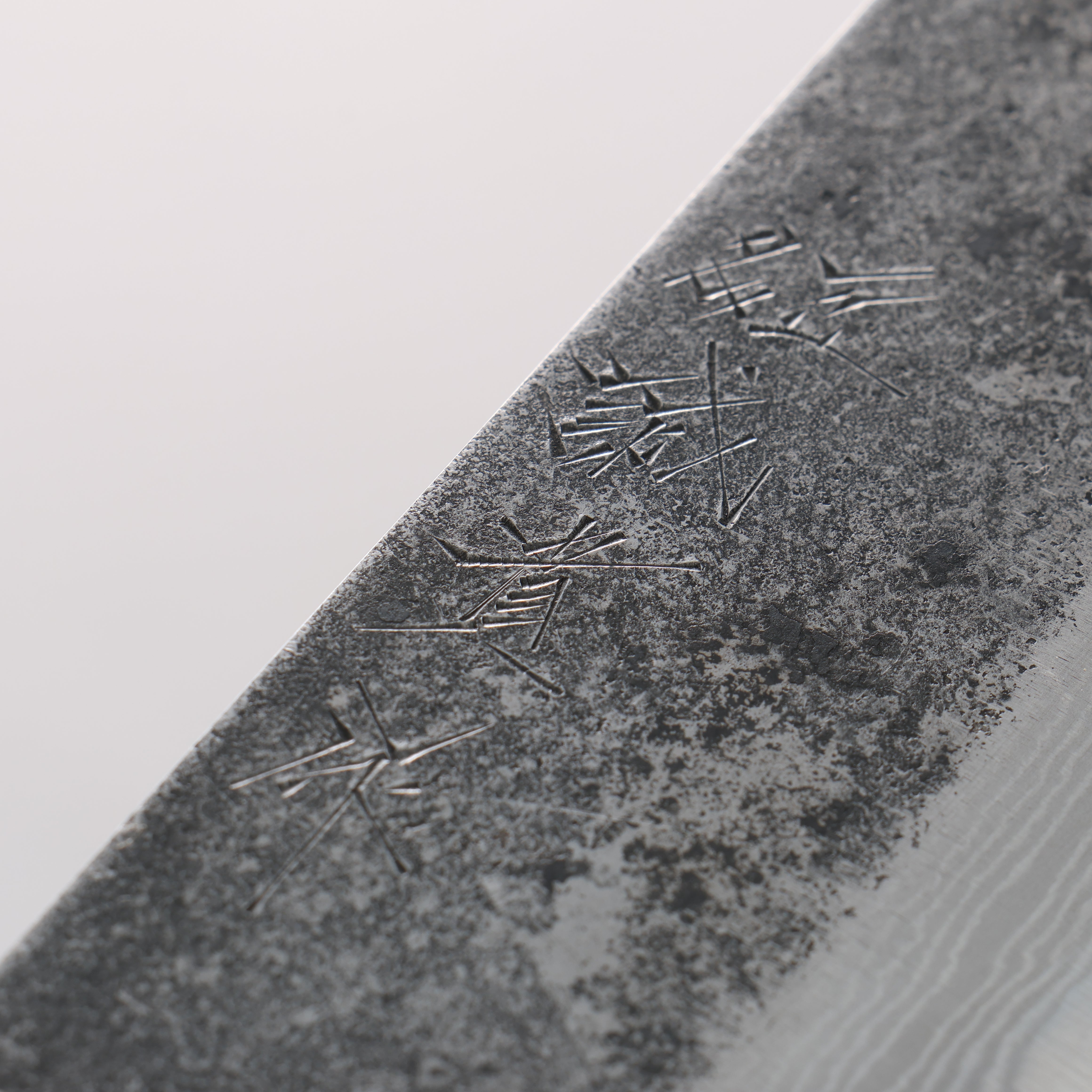 Shigeki Tanaka TEKKA Blue Steel No.2 Kurouchi Damascus Kiritsuke Santoku 170mm Walnut Handle - Seisuke Knife