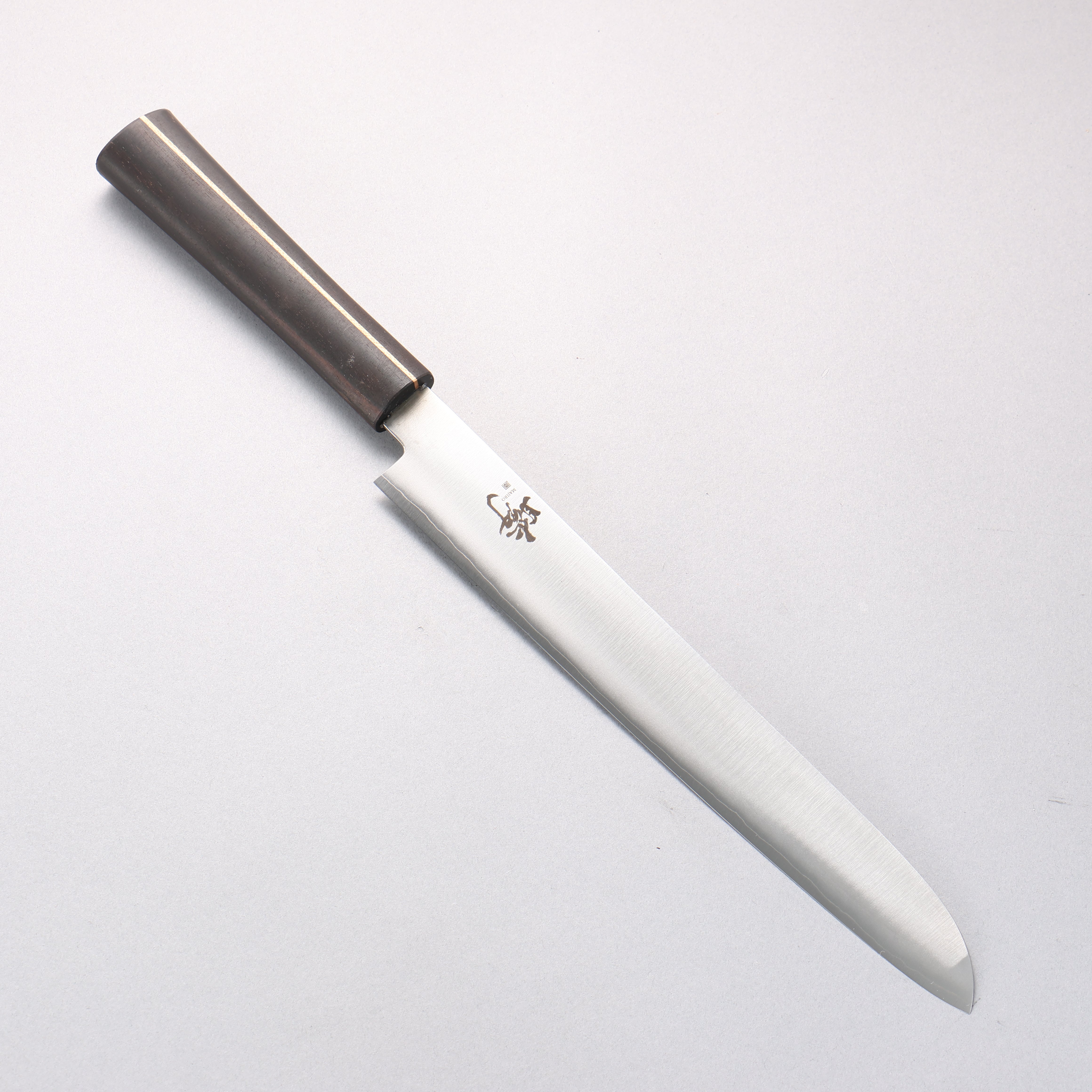 Shigeki Tanaka Majiro Silver Steel No.3 Bread Slicer 240mm Ebony Wood Handle - Seisuke Knife