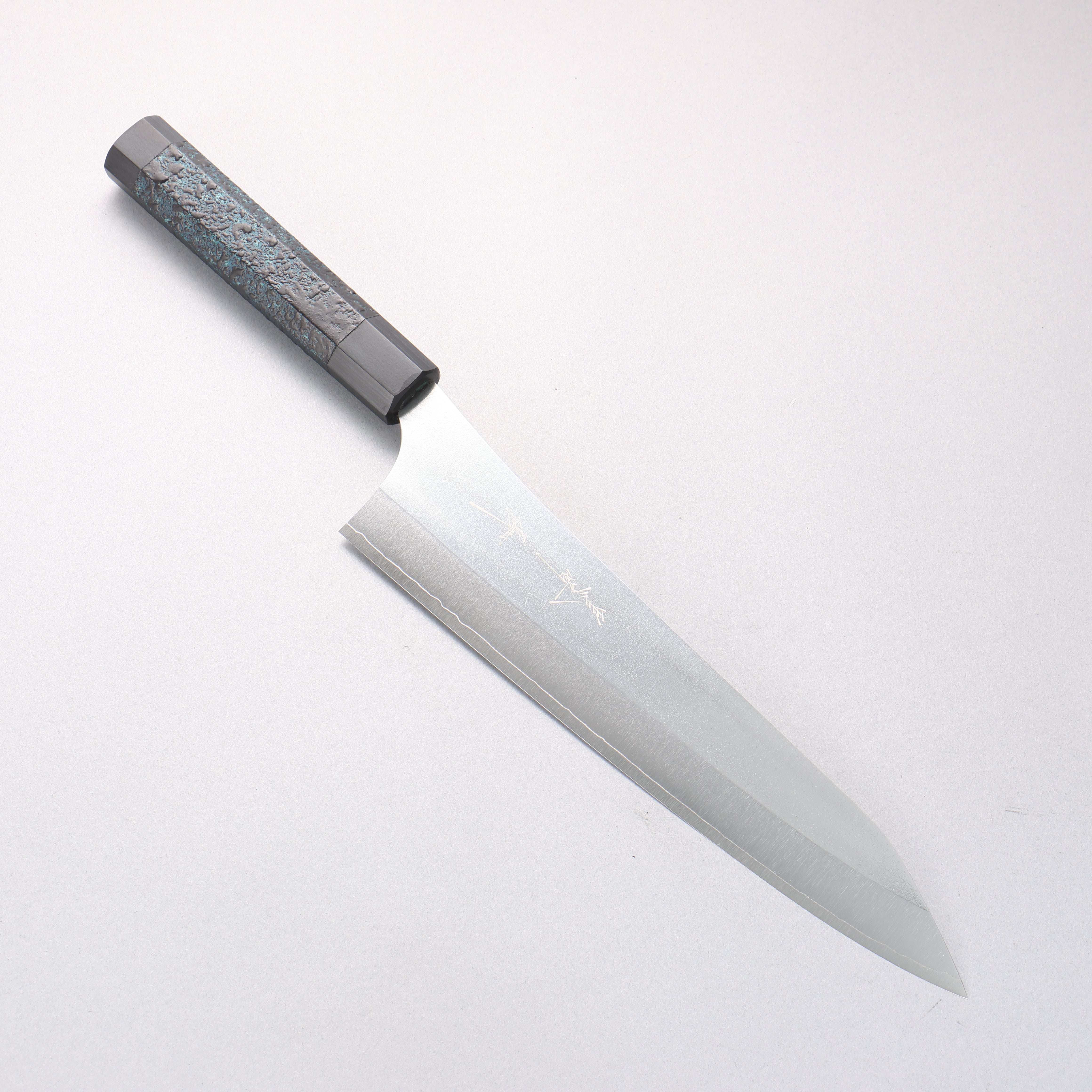 Yu Kurosaki New Gekko VG-XEOS Gyuto 240mm Indigo Lacquered (Tenmoku) Handle - Seisuke Knife