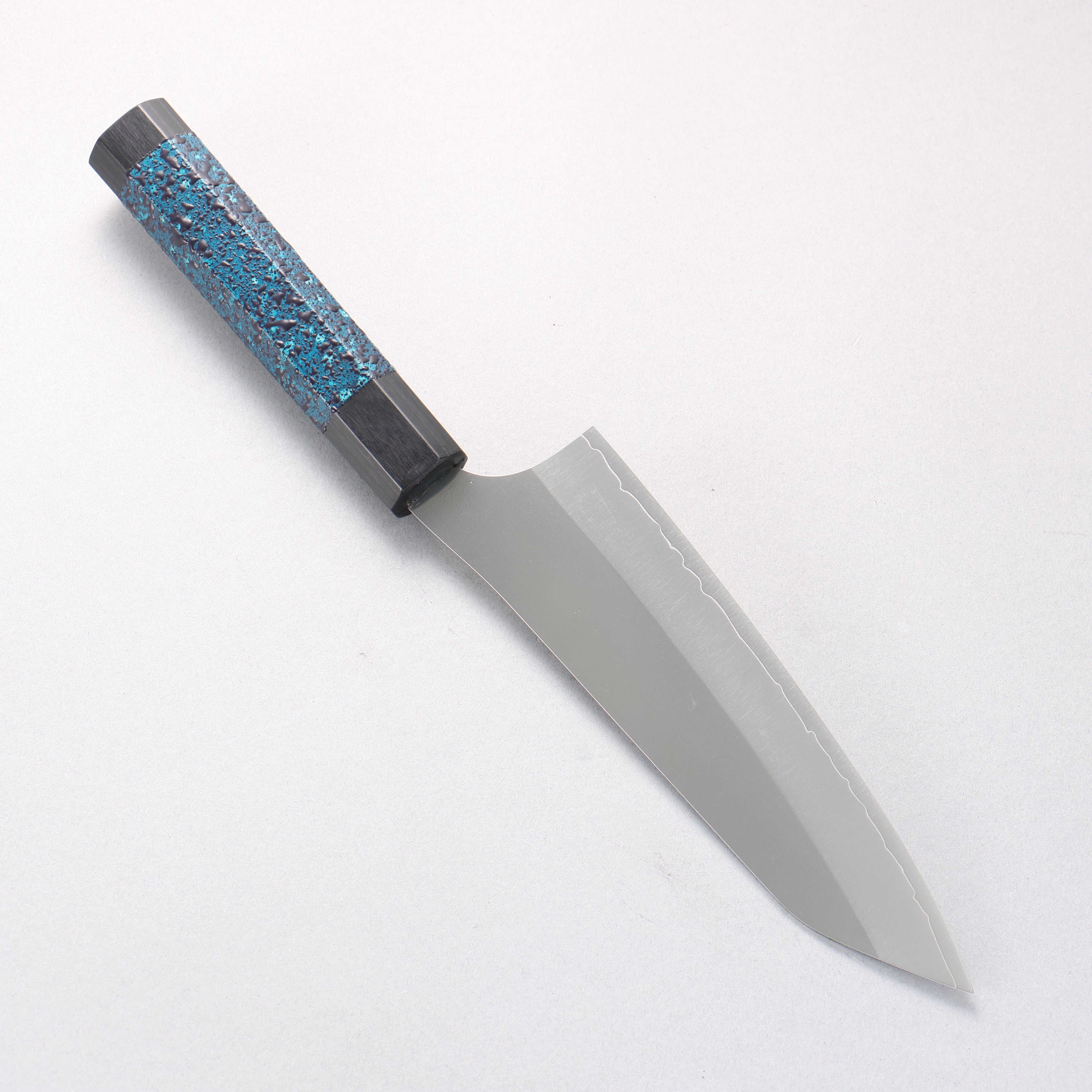Yu Kurosaki New Gekko VG-XEOS Bunka 170mm Indigo Lacquered (Tenmoku) Handle - Seisuke Knife