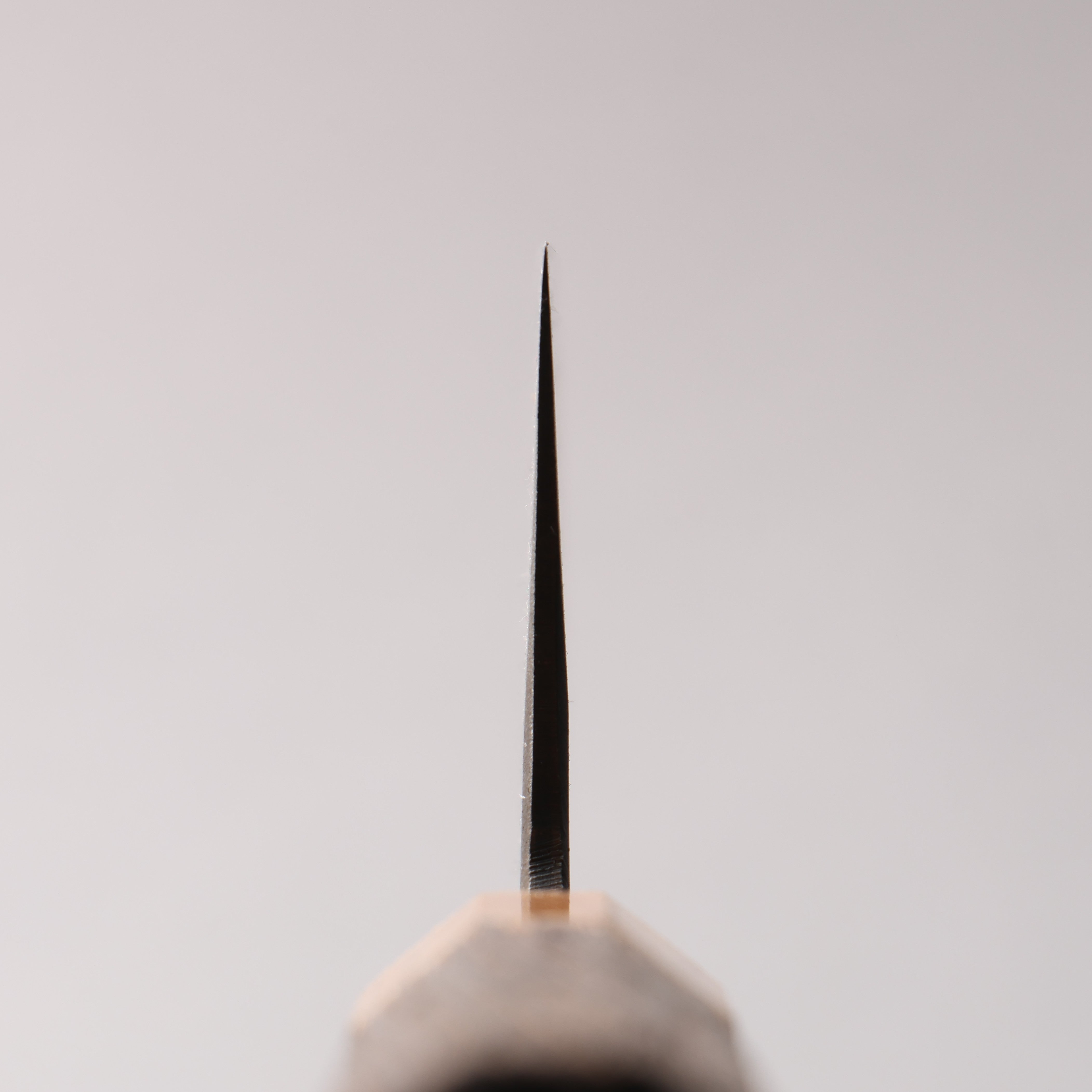 Seisuke Blue Steel No.2 Black Finished Nakiri 165mm Burnt Chestnut (ferrule: Cherry Wood) Handle - Seisuke Knife