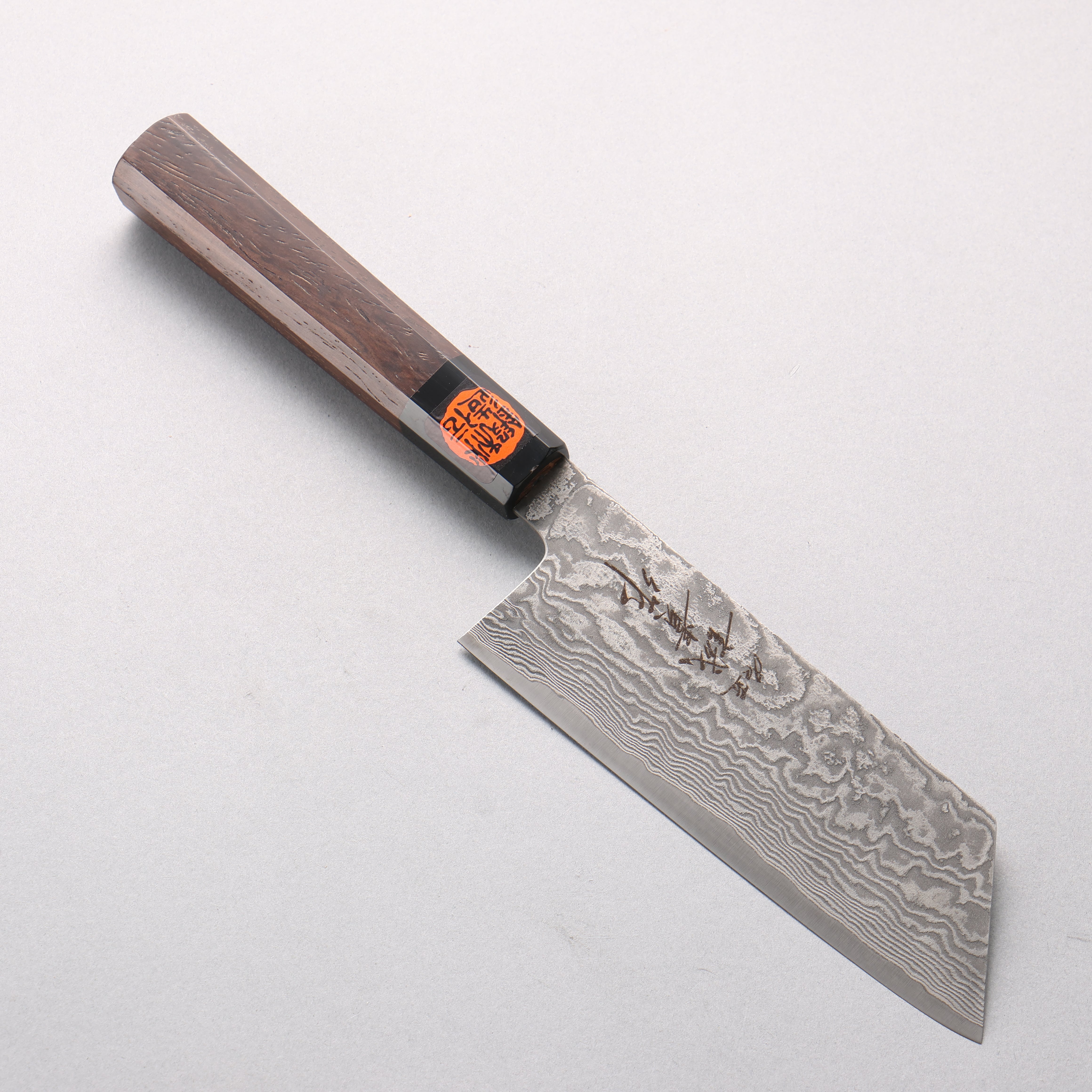 Shigeki Tanaka Harukaze SG2 Damascus Nakiri 165mm Walnut Handle - Seisuke Knife