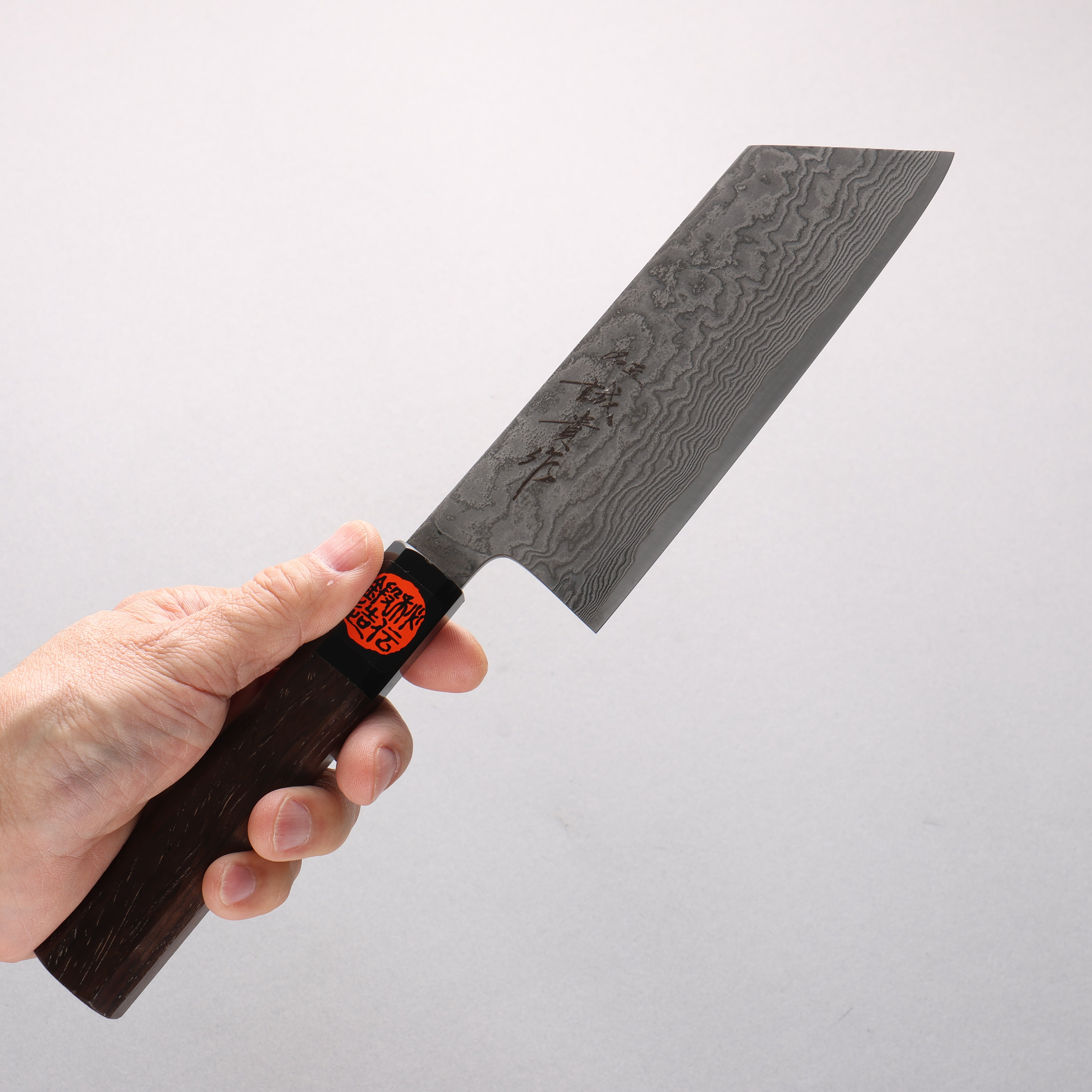 Shigeki Tanaka Harukaze SG2 Damascus Nakiri 165mm Walnut Handle - Seisuke Knife