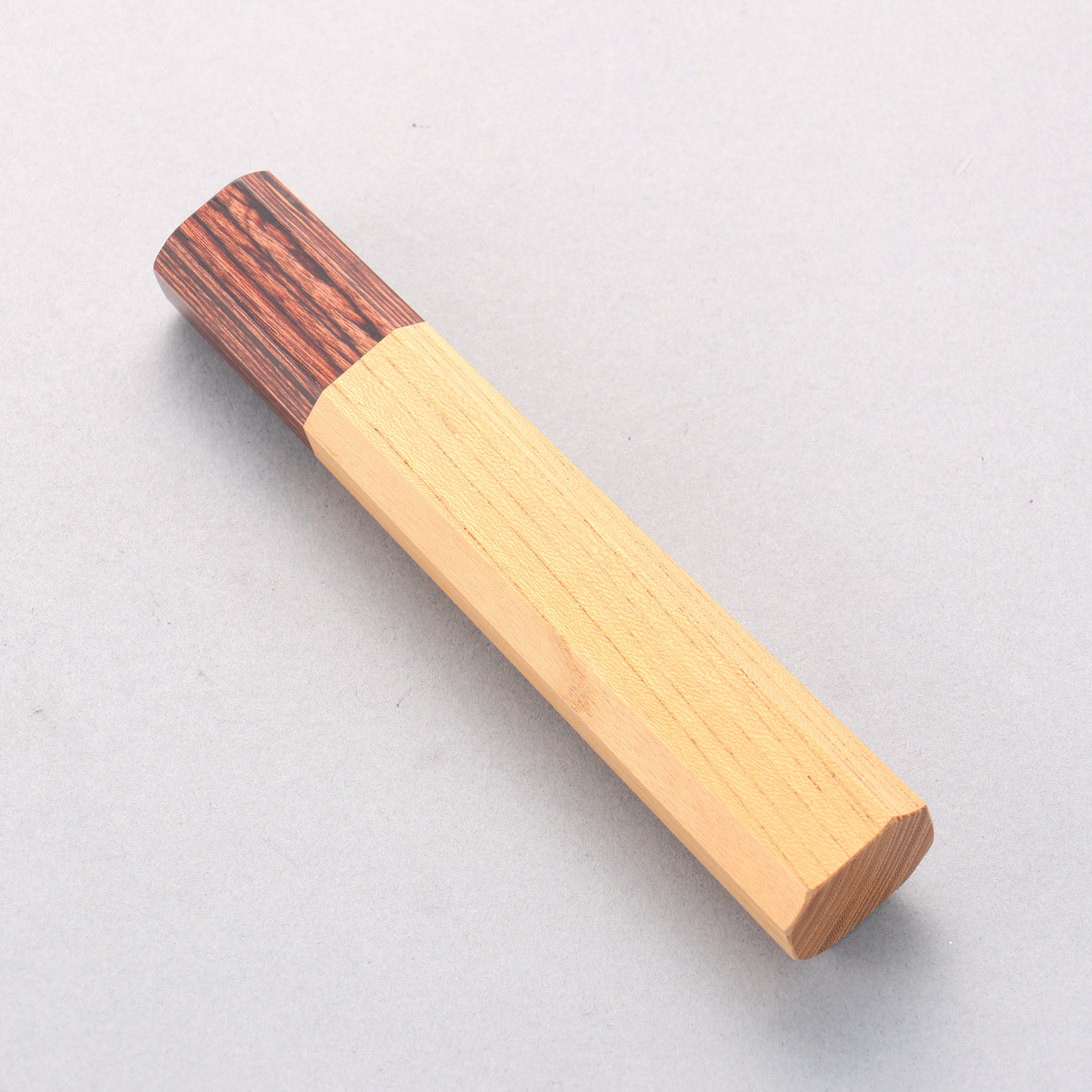 Octagonal Keyaki Elm Knife Handle (Medium) - Seisuke Knife