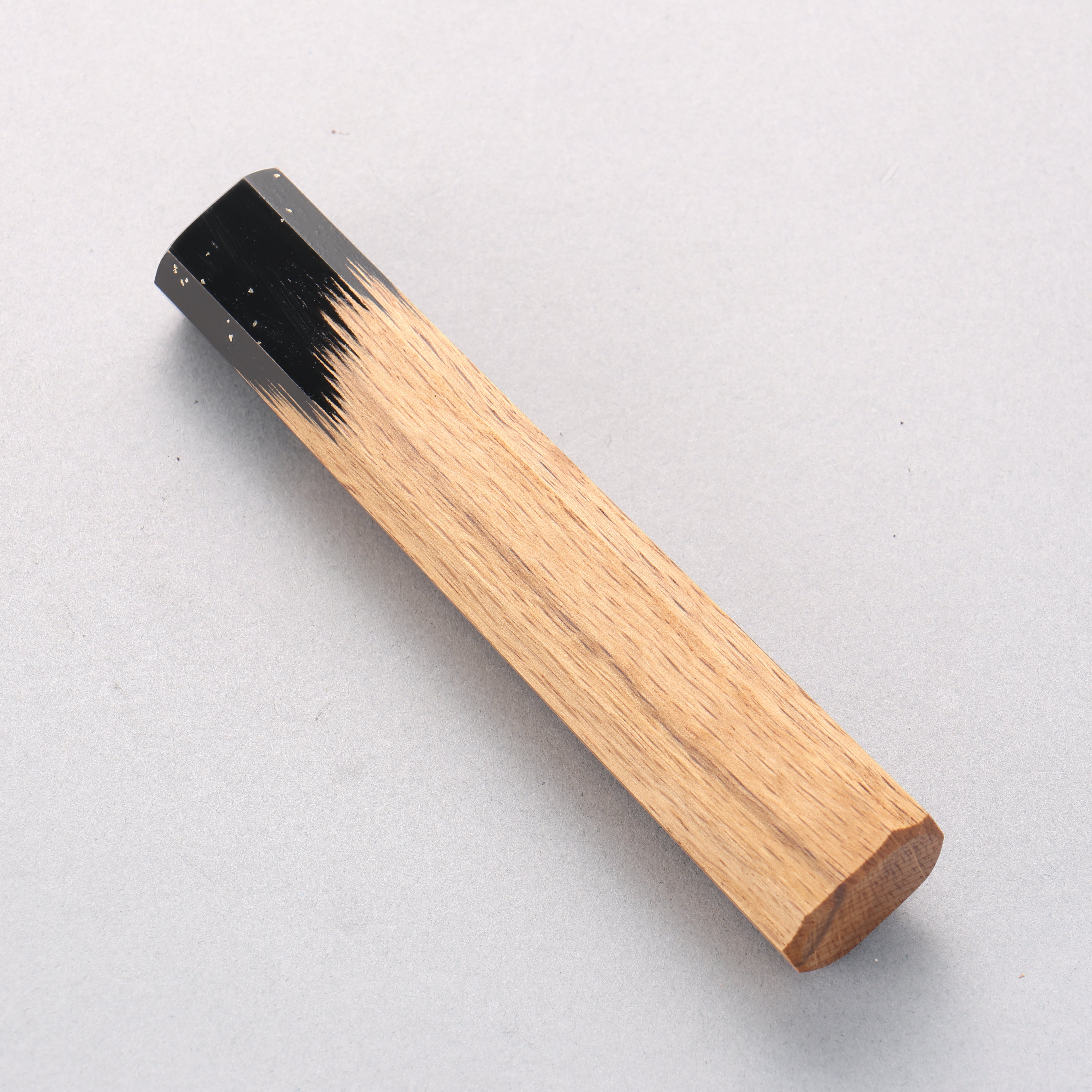 Octagonal Kokushin Lacquered Oak Knife Handle (Medium) - Seisuke Knife