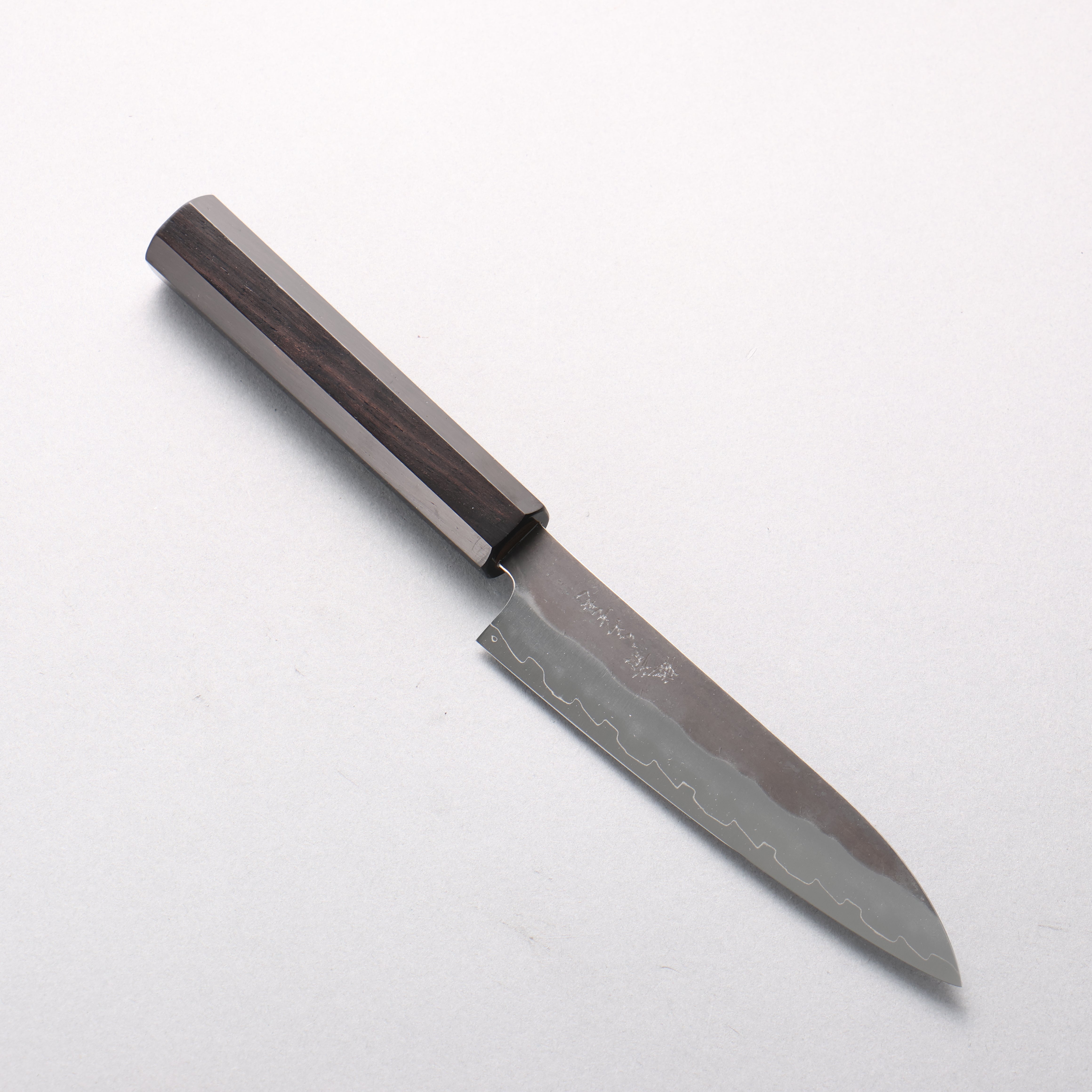Makoto Kurosaki SPG STRIX Black Finished Petty-Utility 135mm Ebony Wood Handle - Seisuke Knife