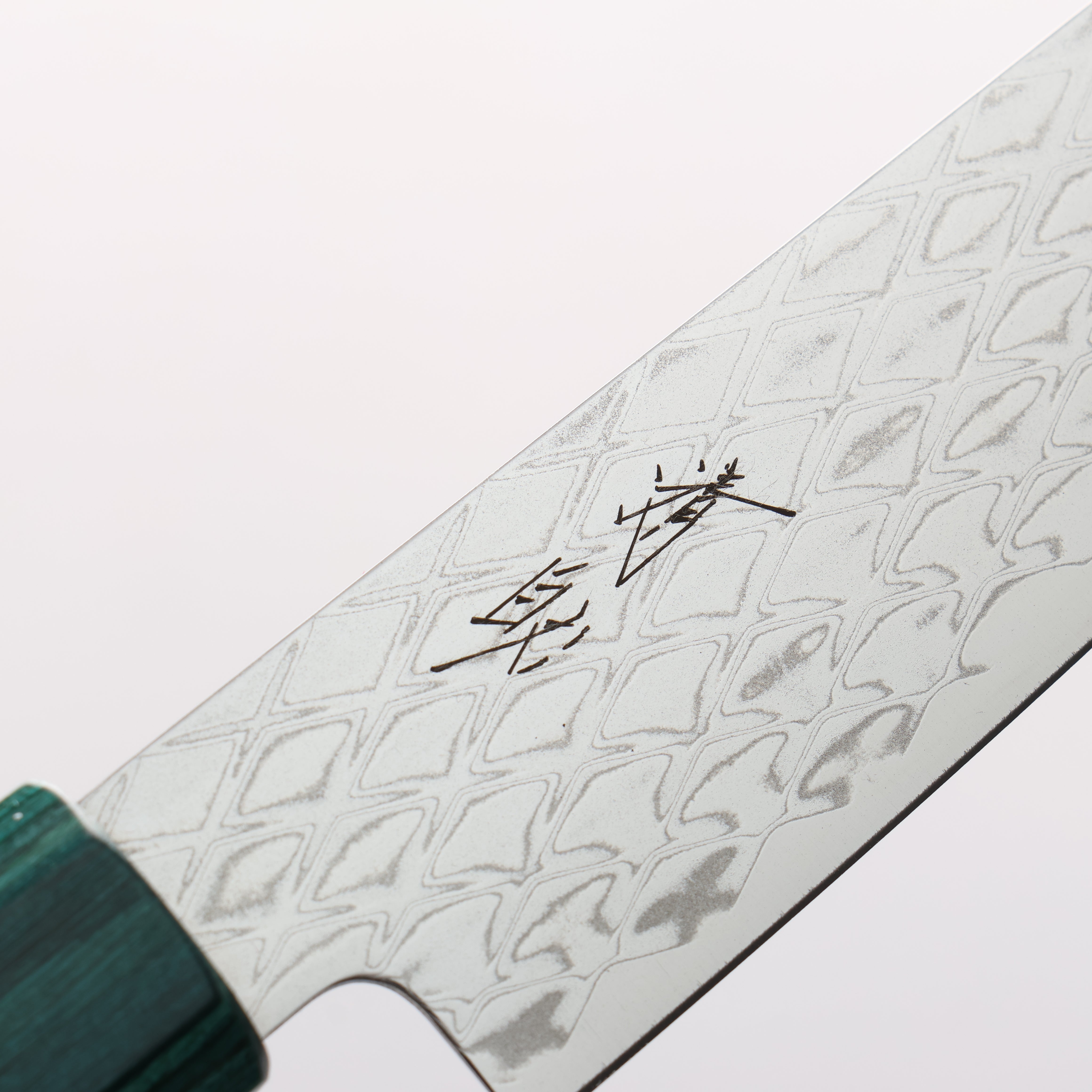 Seisuke AUS10 Mirror Crossed Kiritsuke Petty-Utility 150mm Black & Green Pakkawood Handle - Seisuke Knife