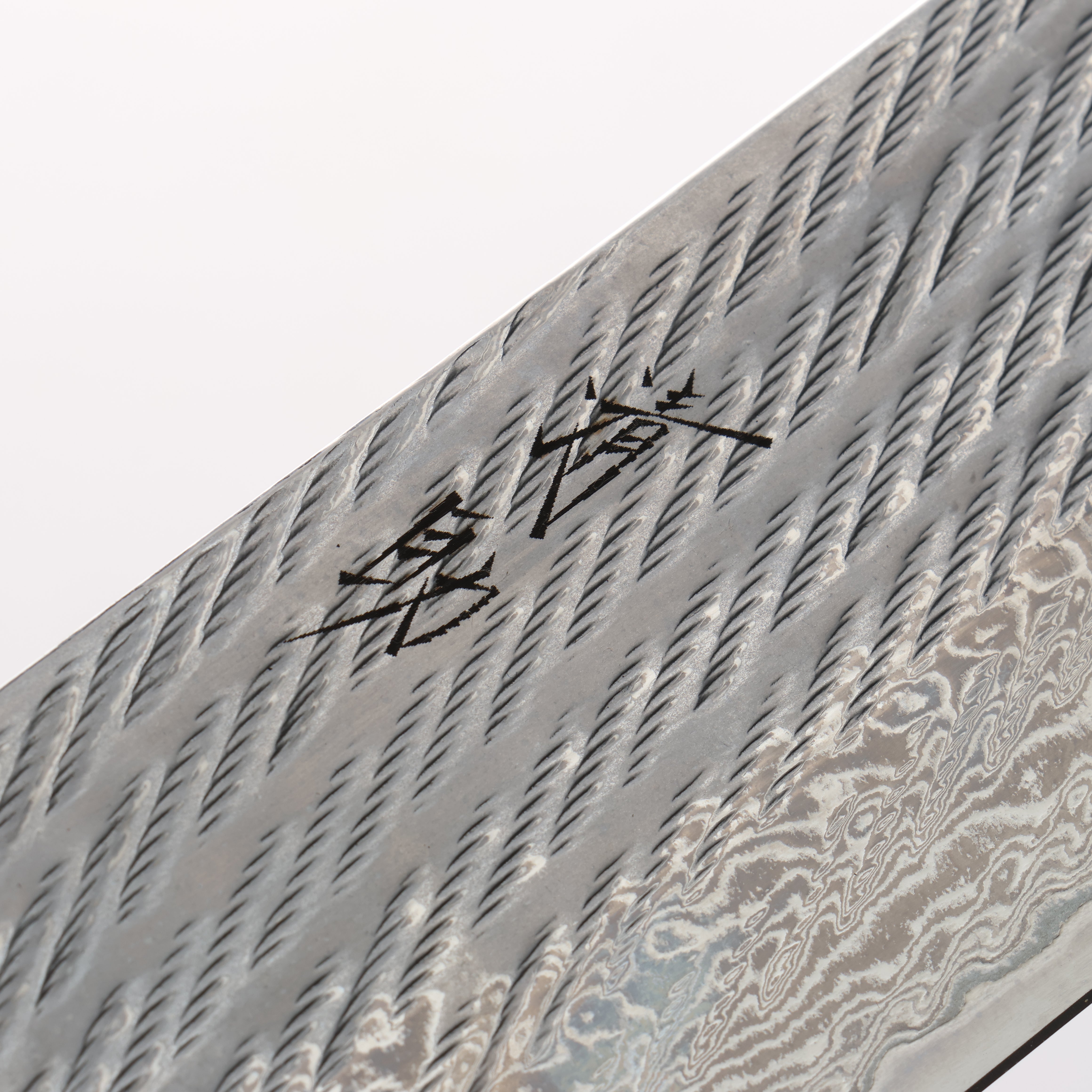Seisuke AUS10 Damascus Rope Pattern Nakiri 165mm Burnt Oak Handle - Seisuke Knife
