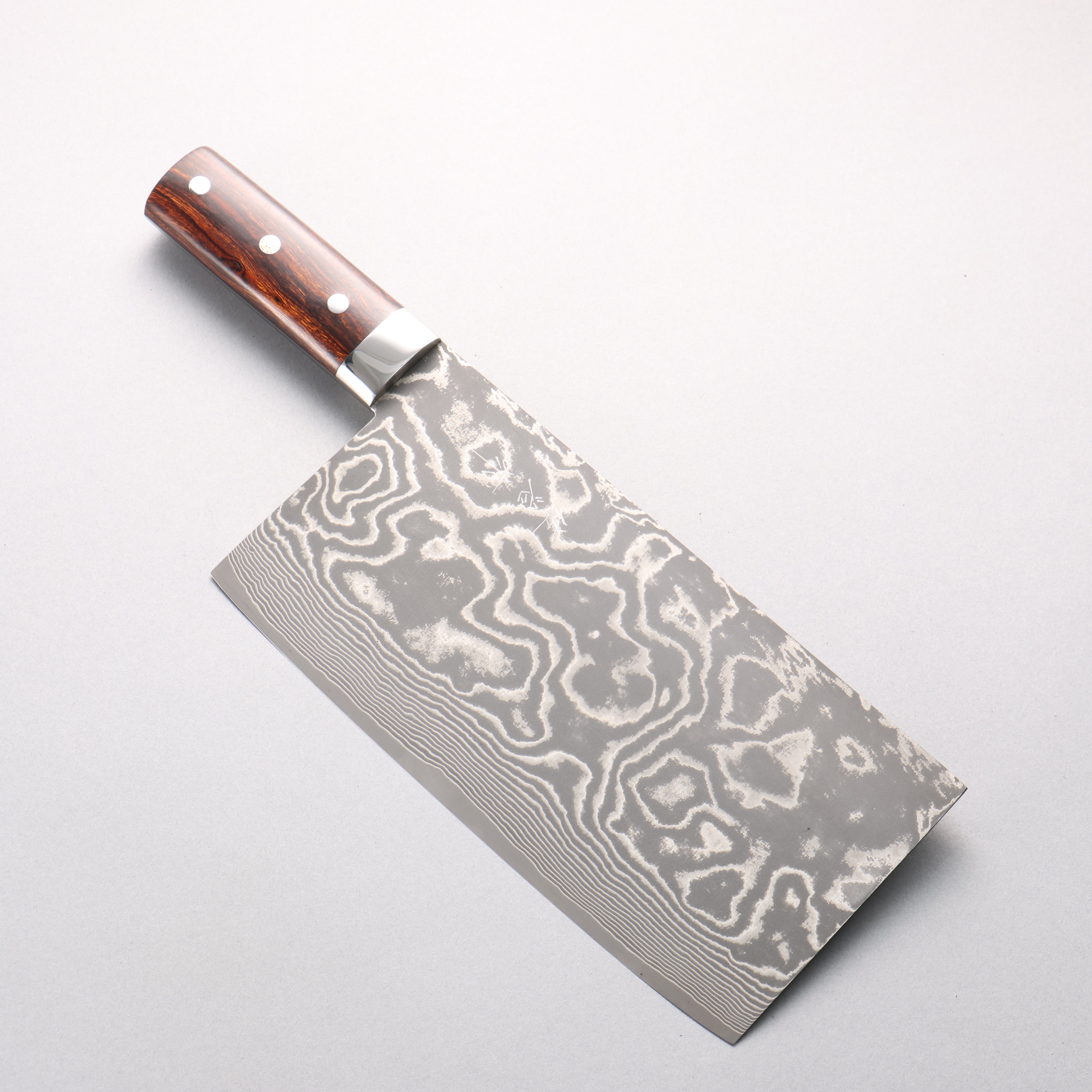 [Ginza Only] Takeshi Saji SG2 Black Damascus Chinese Cleaver 225mm Ironwood Handle - Seisuke Knife