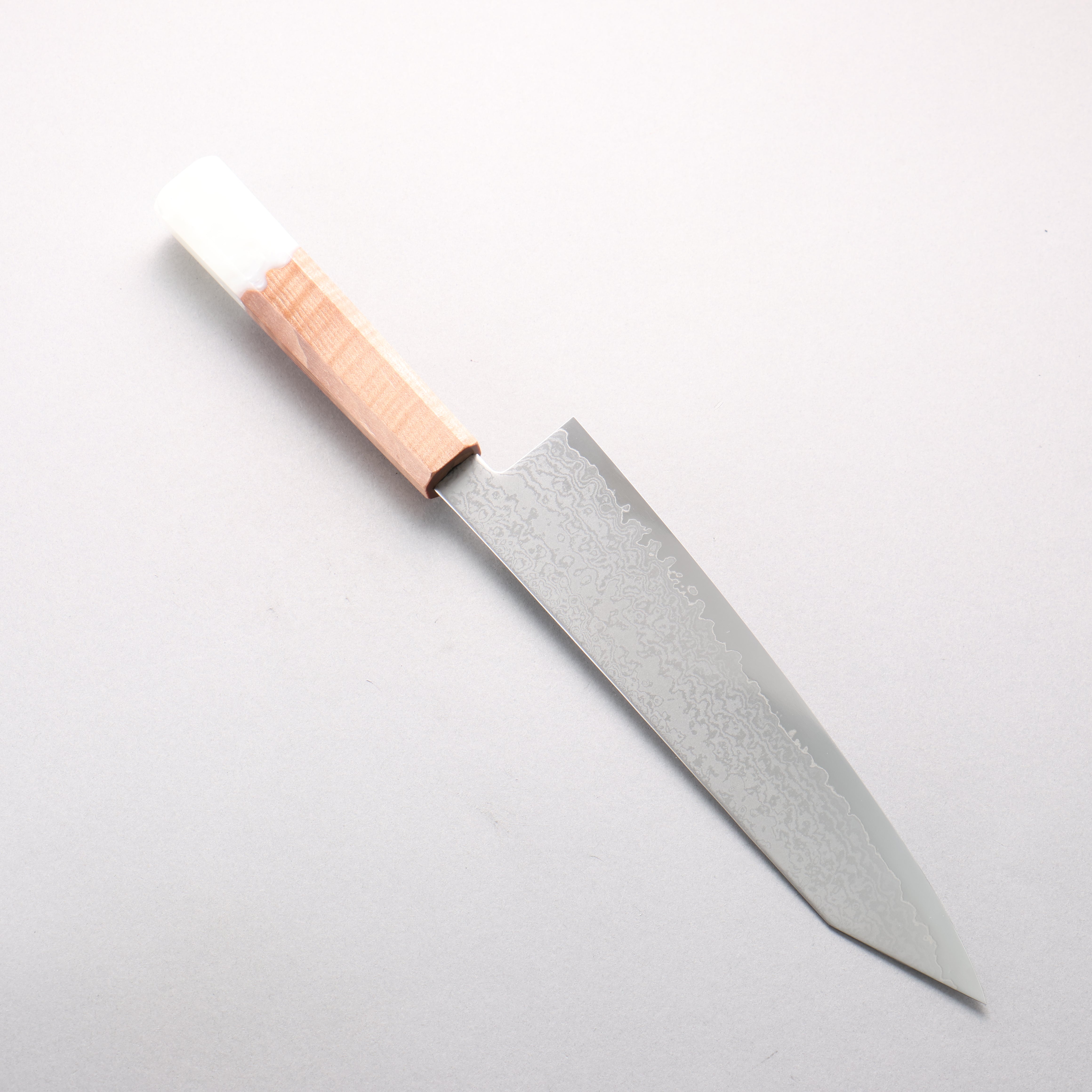 Seisuke VG10 Damascus Kiritsuke Gyuto 210mm Maple with White Resin Handle - Seisuke Knife