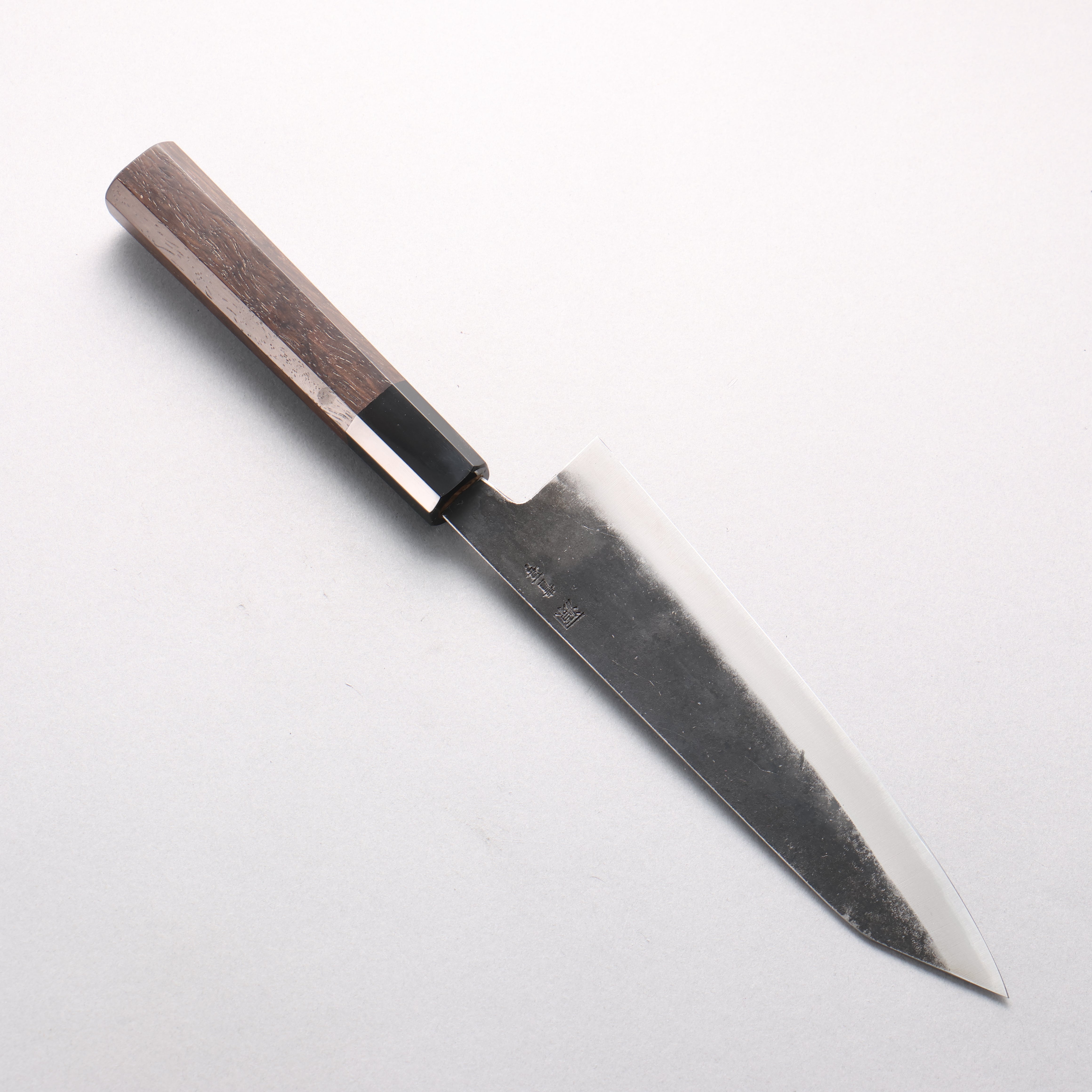 Shigeki Tanaka TEKKA Blue Steel No.2 Kurouchi Kengata Gyuto 190mm Walnut Handle - Seisuke Knife