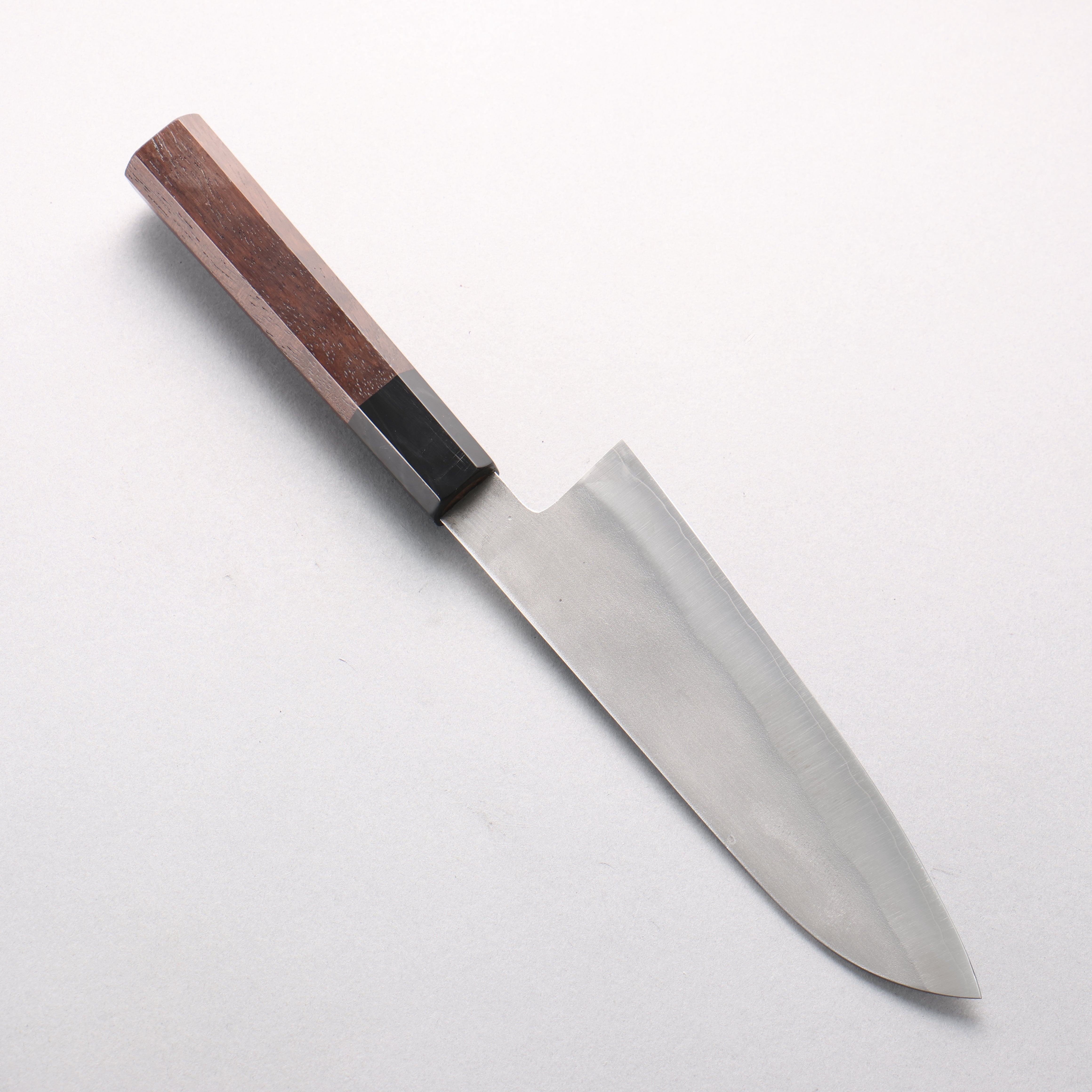Shigeki Tanaka Silver Steel No.3 Nashiji Santoku 165mm Walnut Handle - Seisuke Knife