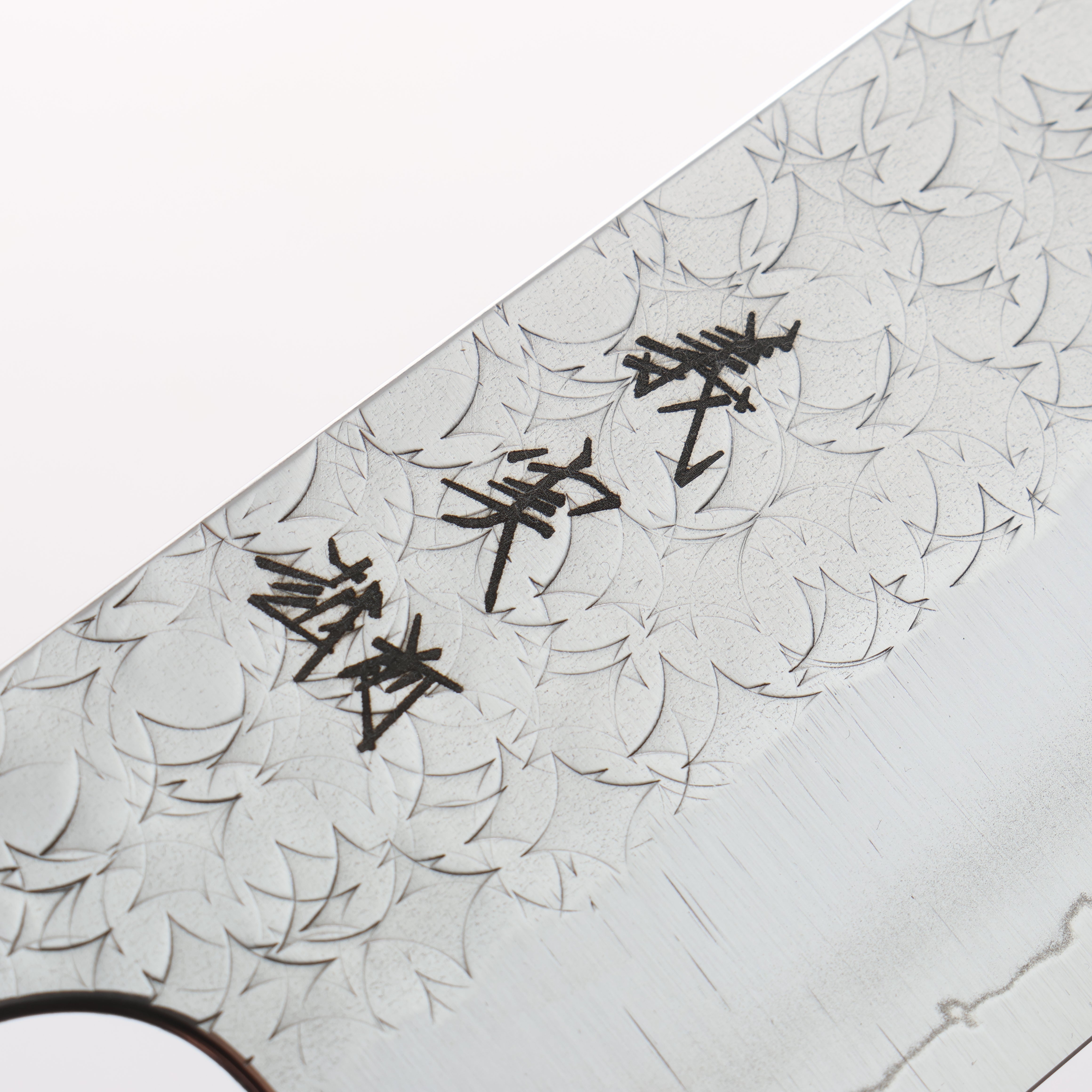 Yoshimi Kato Minamo SG2 Hammered Santoku 170mm Cocobolo (with Green Ring) Handle - Seisuke Knife