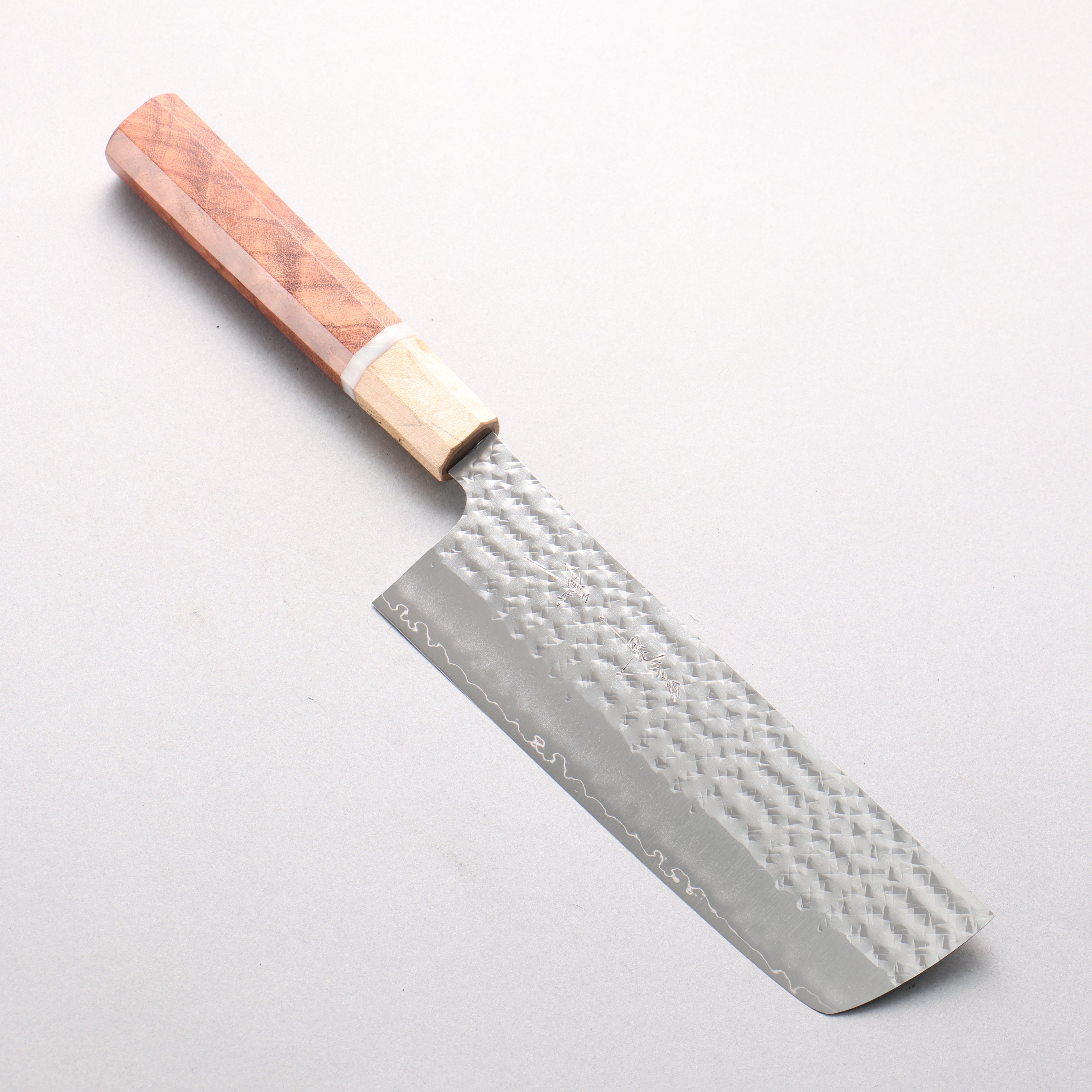 Yu Kurosaki Senko Ei SG2 Hammered Nakiri 165mm Chinese Quince (Ferrule: Maple) Handle - Seisuke Knife