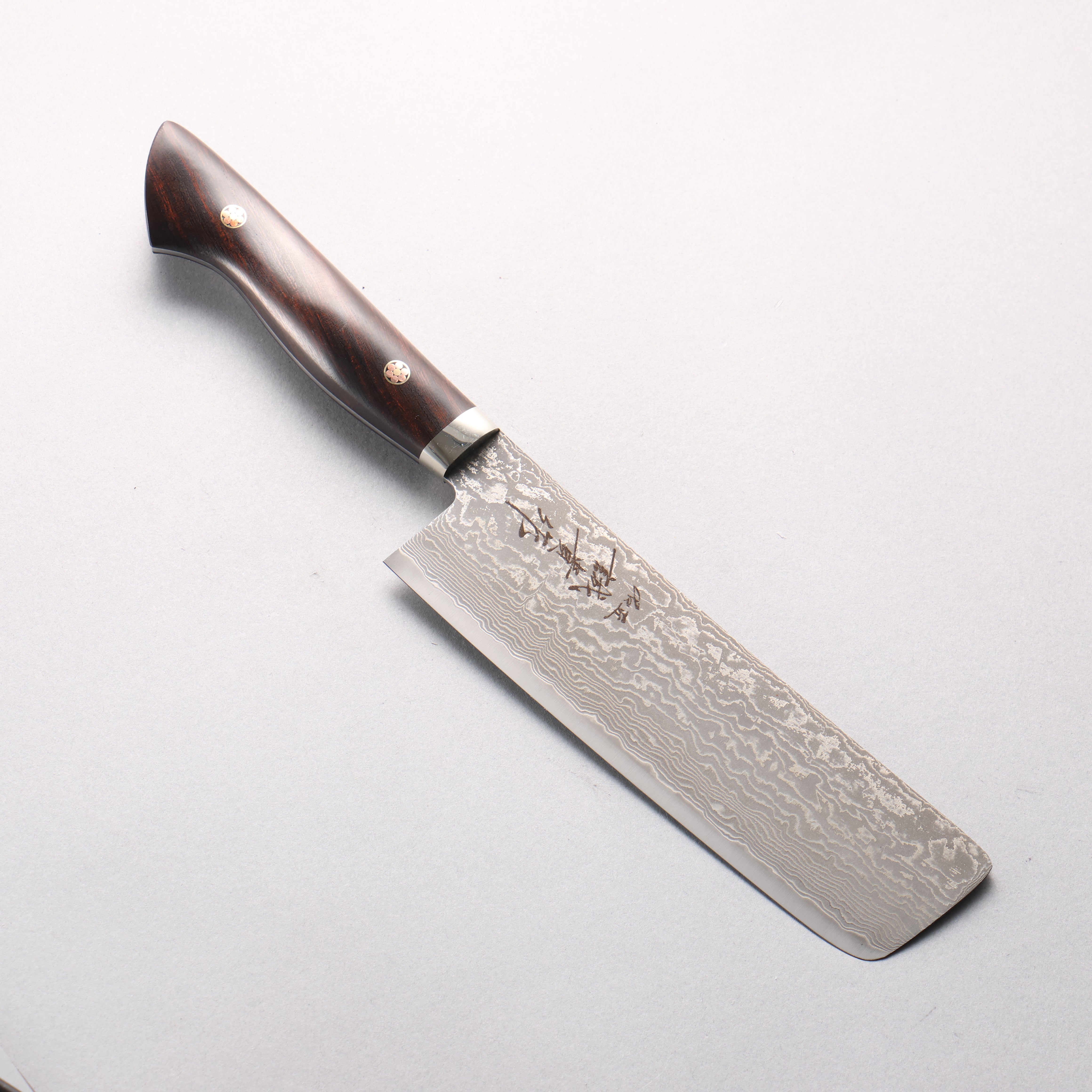 Shigeki Tanaka Amaterasu SG2 Damascus Nakiri 165mm Ironwood Handle - Seisuke Knife