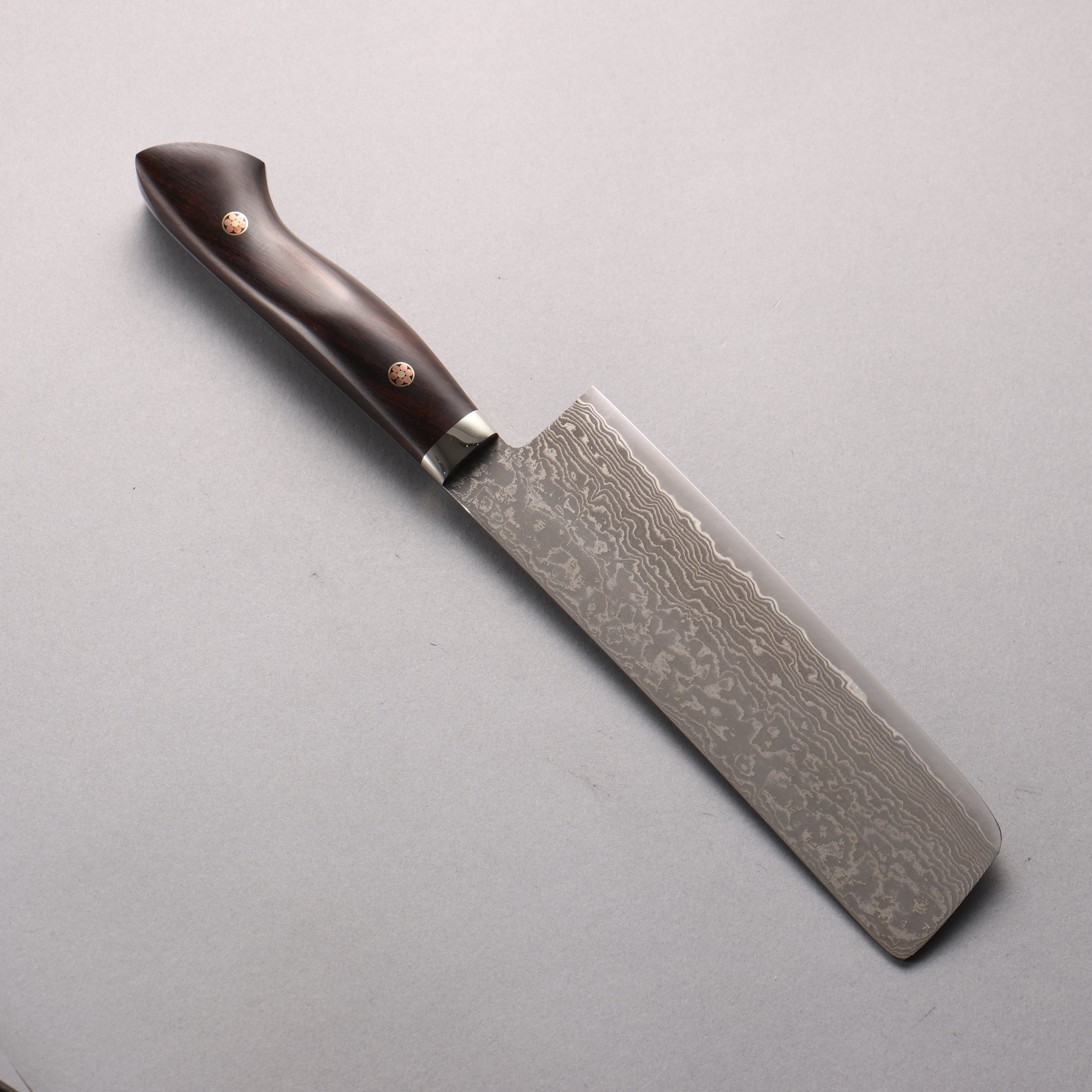 Shigeki Tanaka Amaterasu SG2 Damascus Nakiri 165mm Ironwood Handle - Seisuke Knife